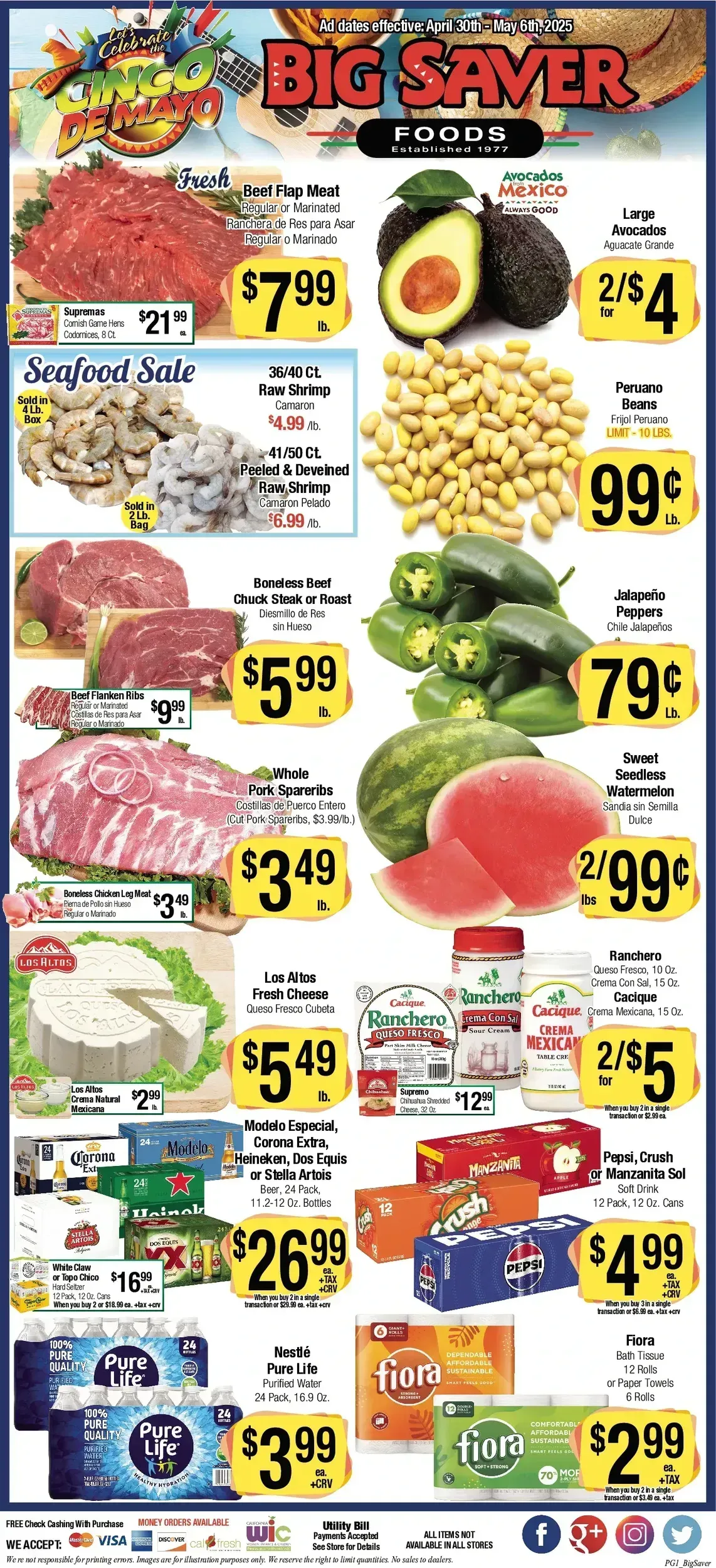 Big Saver Foods weekly ad page 1