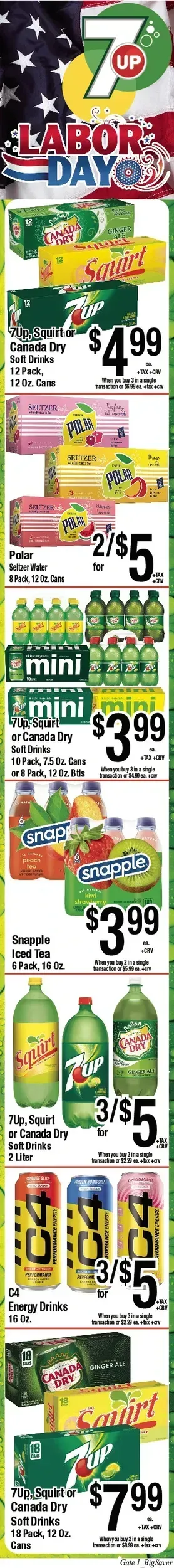 Big Saver Foods weekly ad page 1