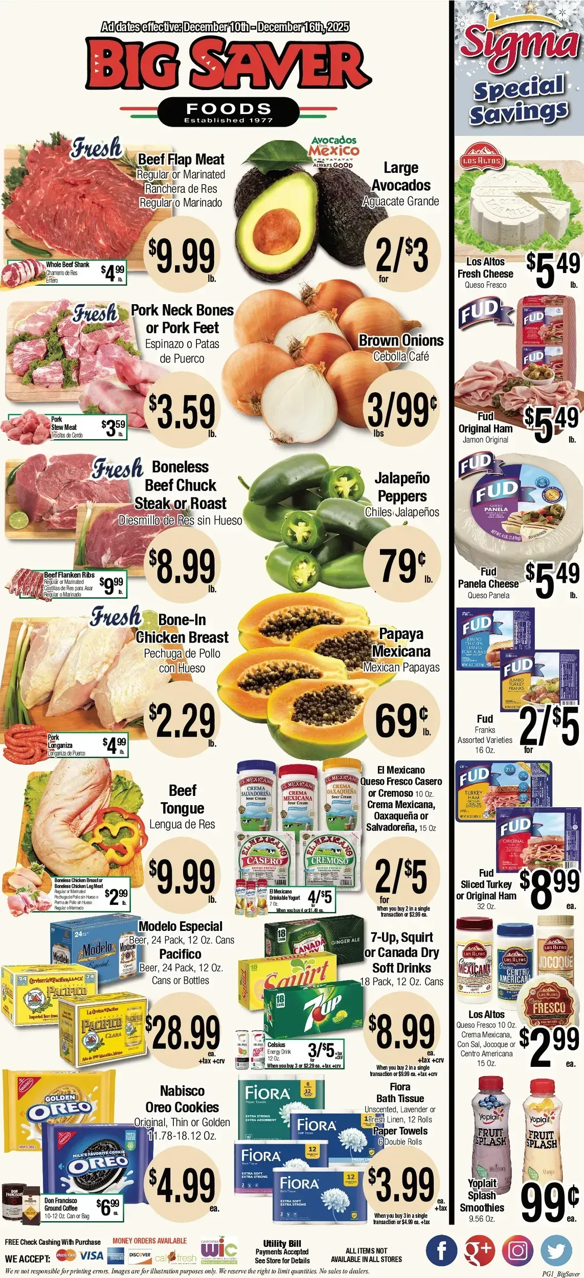 Big Saver Foods weekly ad page 1