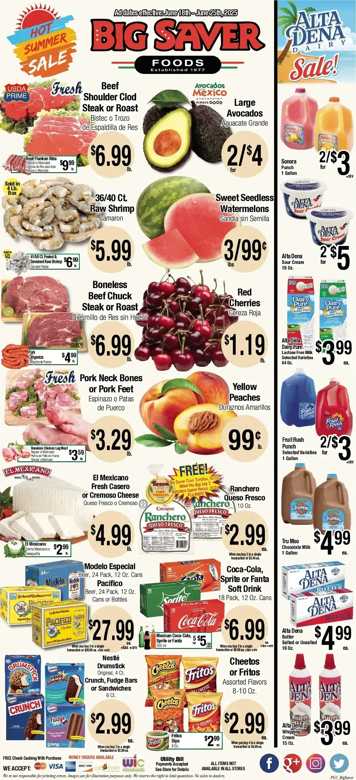 Big Saver Foods weekly ad page 1