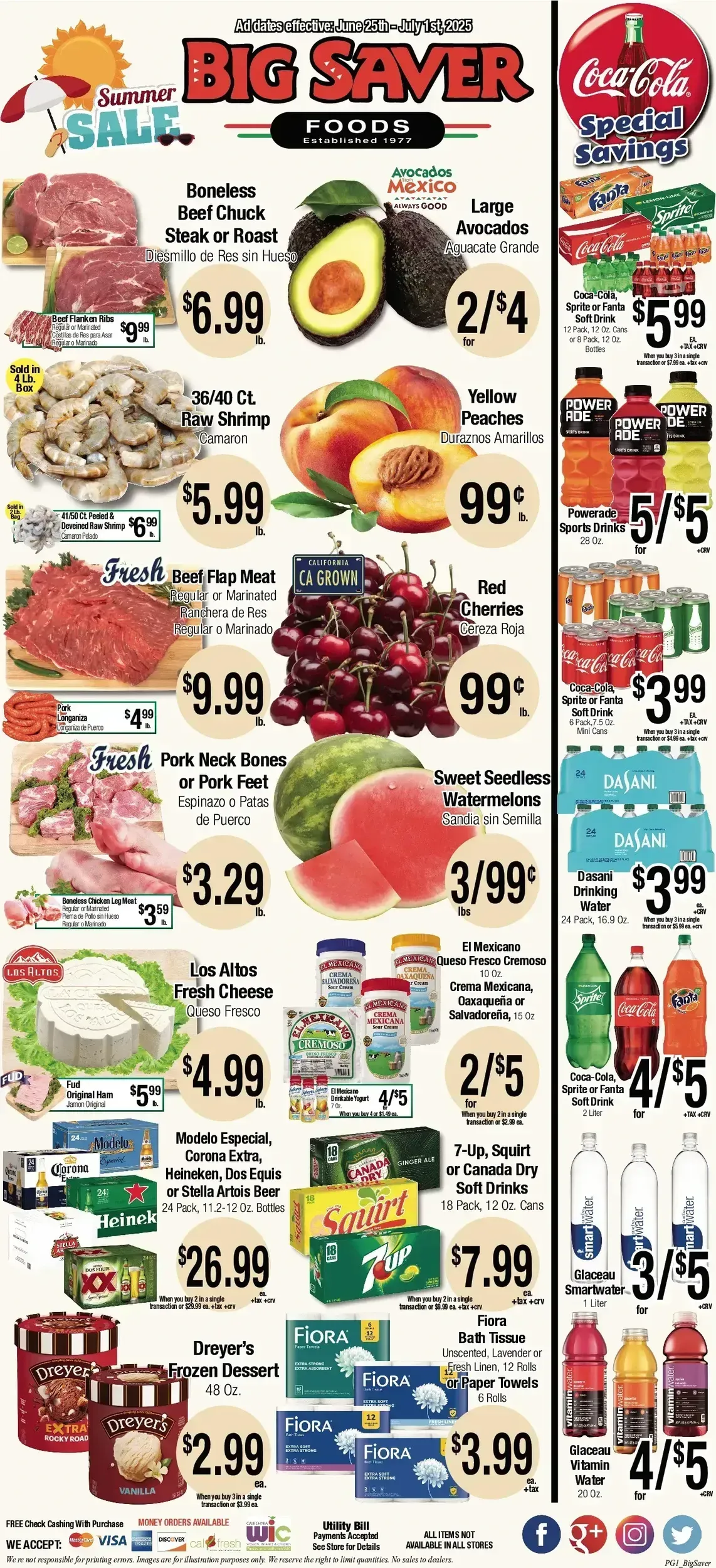 Big Saver Foods weekly ad page 1