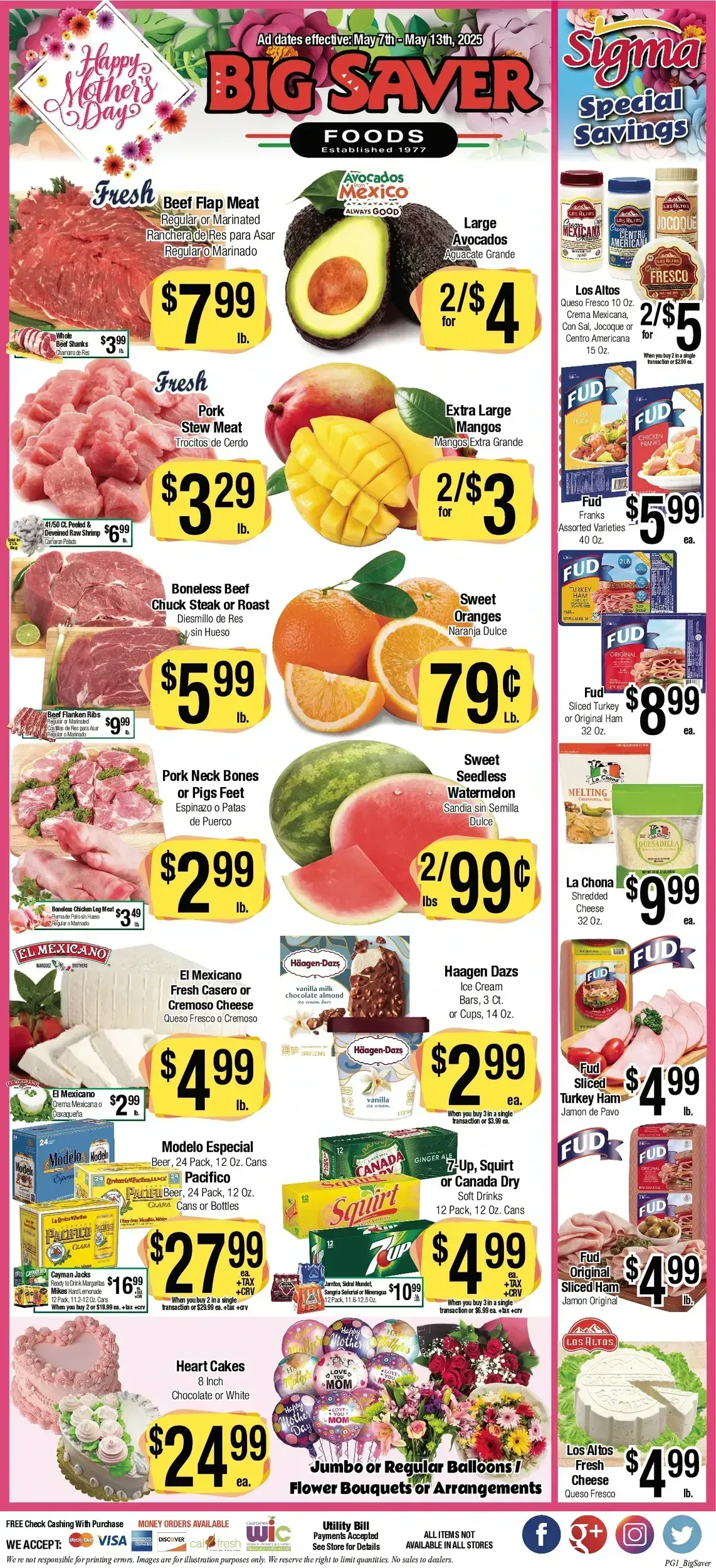 Big Saver Foods weekly ad page 1