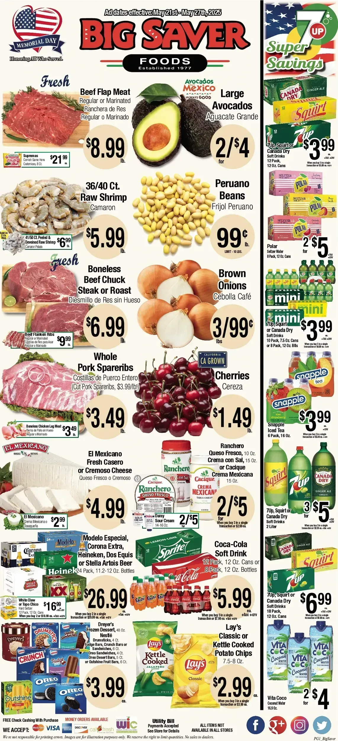 Big Saver Foods weekly ad page 1