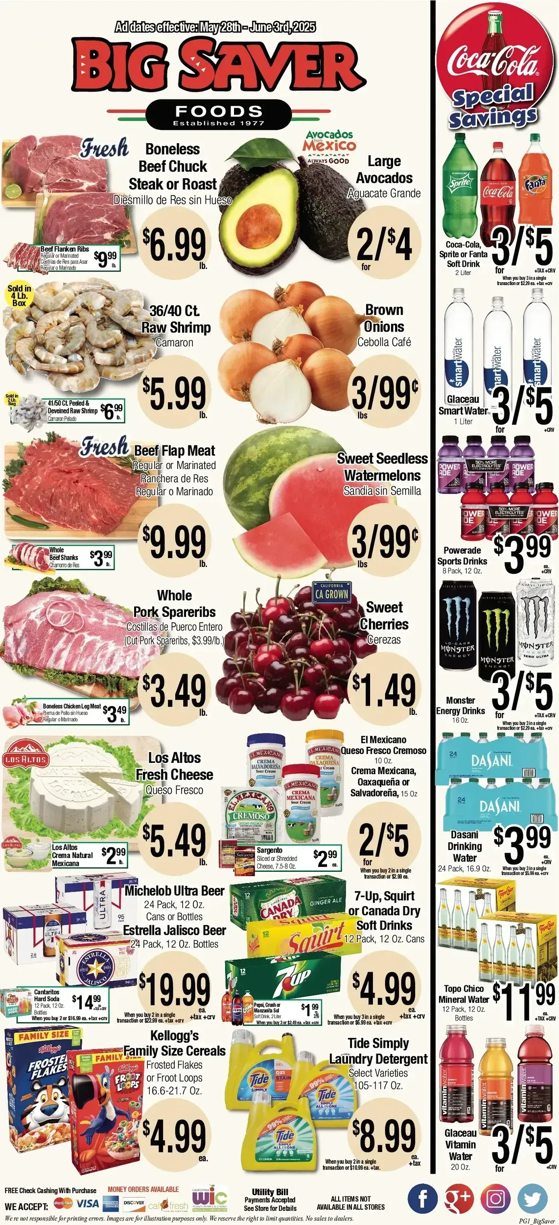 Big Saver Foods weekly ad page 1