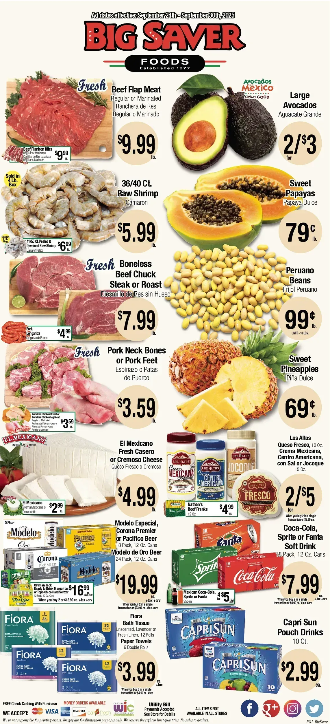 Big Saver Foods weekly ad page 1