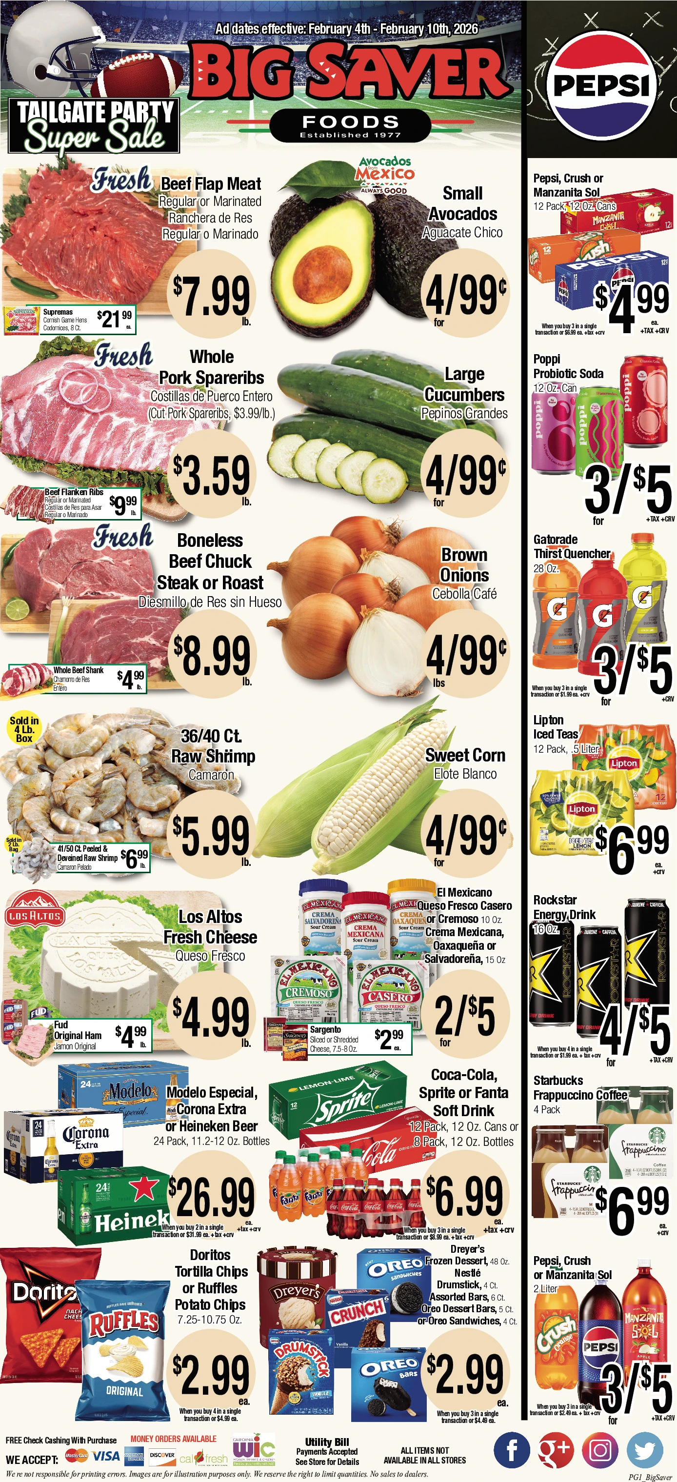 Big Saver Foods weekly ad page 1