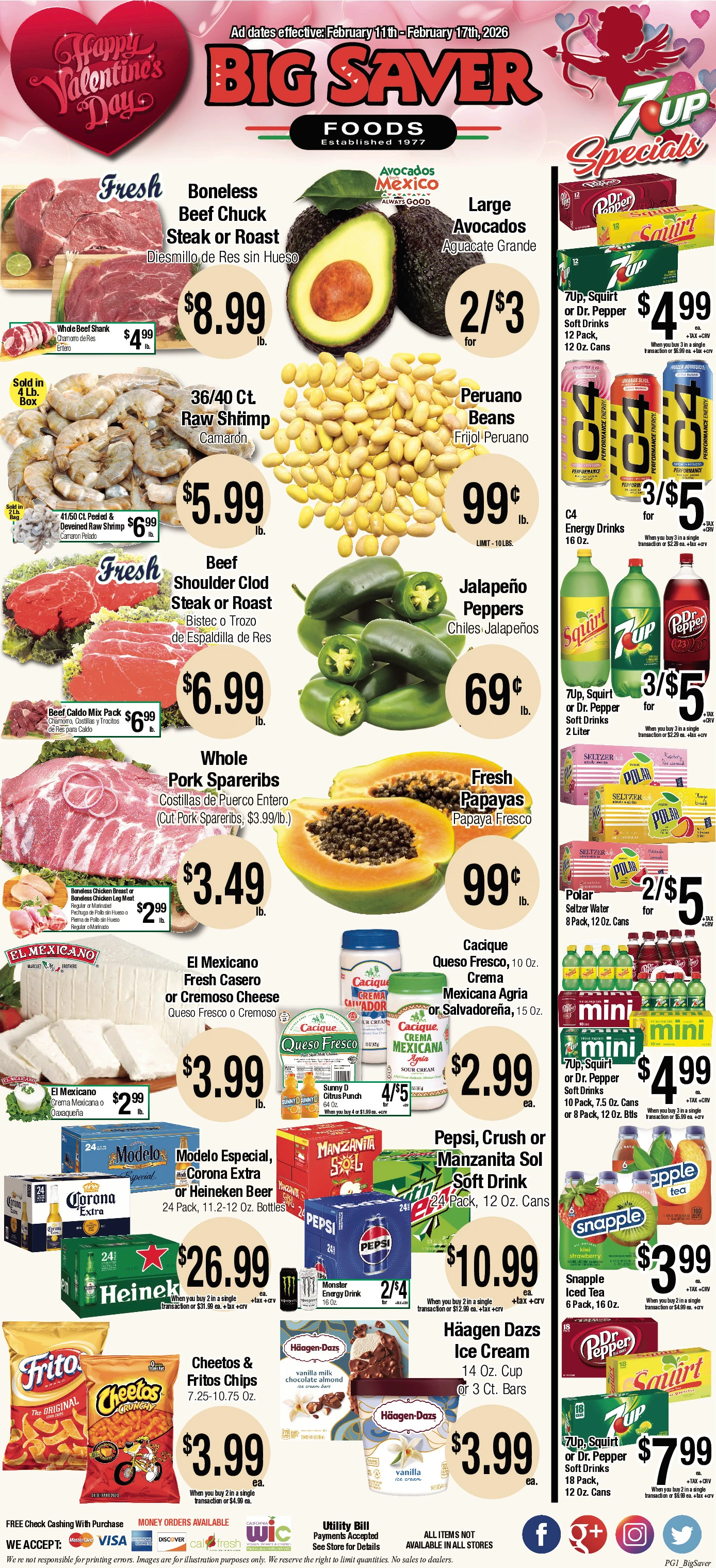 Big Saver Foods weekly ad page 1