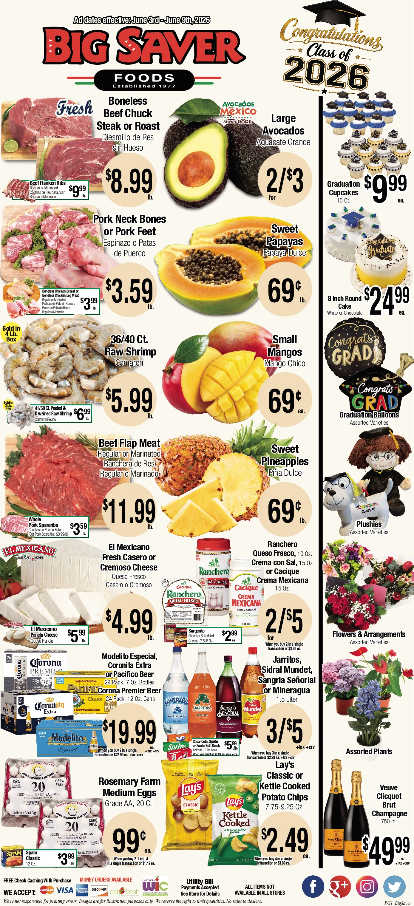 Big Saver Foods weekly ad page 1