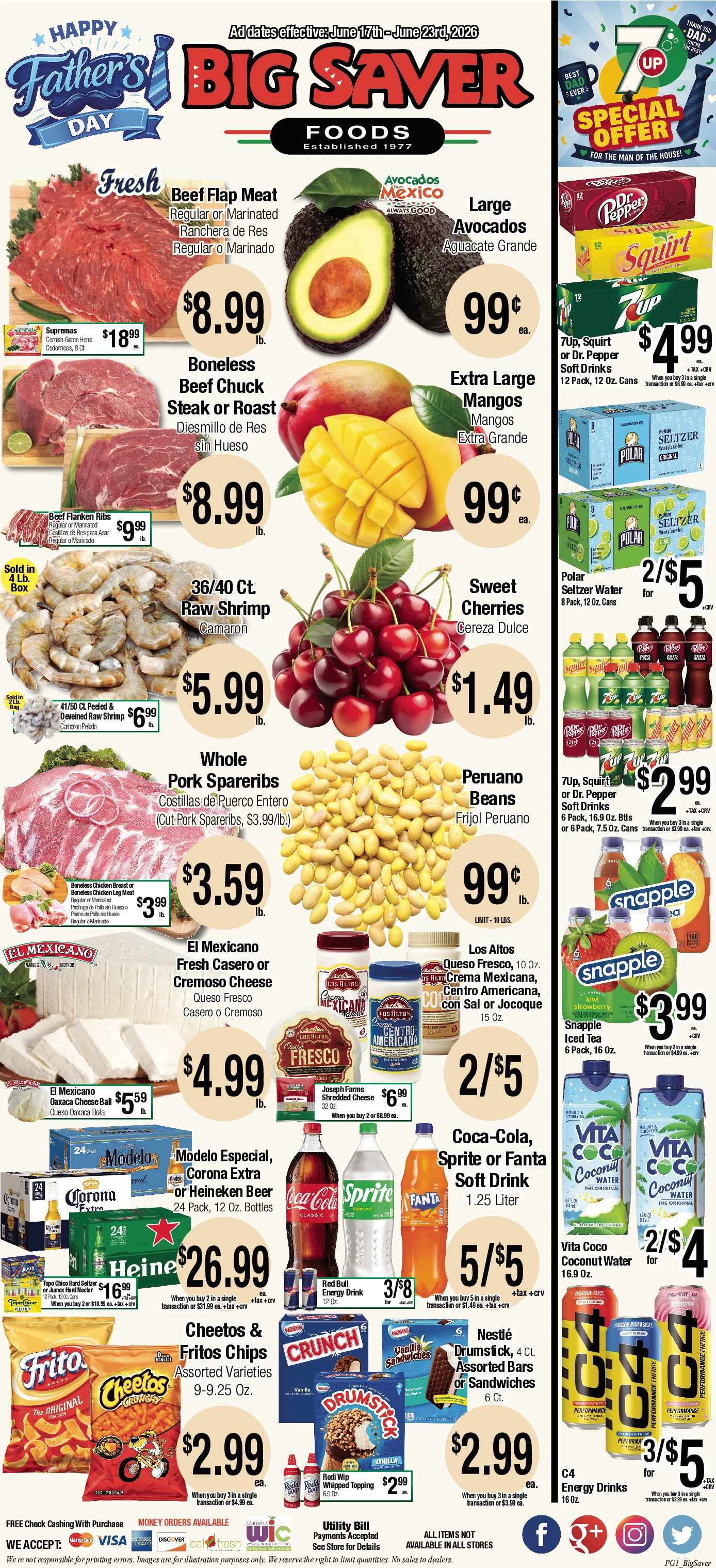 Big Saver Foods weekly ad page 1