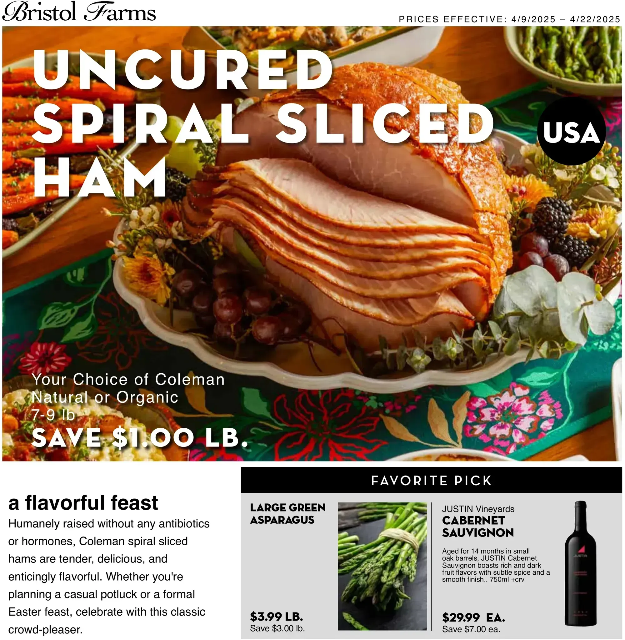 Bristol Farms weekly ad page 1