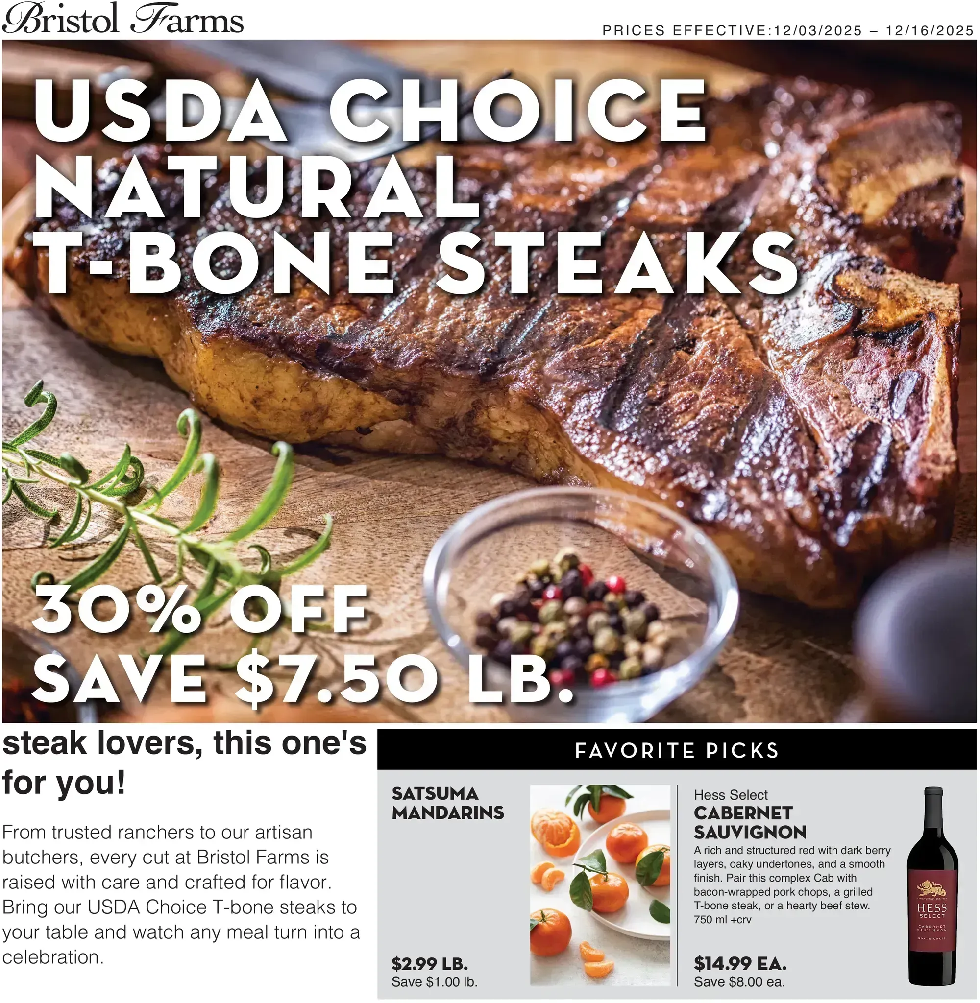 Bristol Farms weekly ad page 1