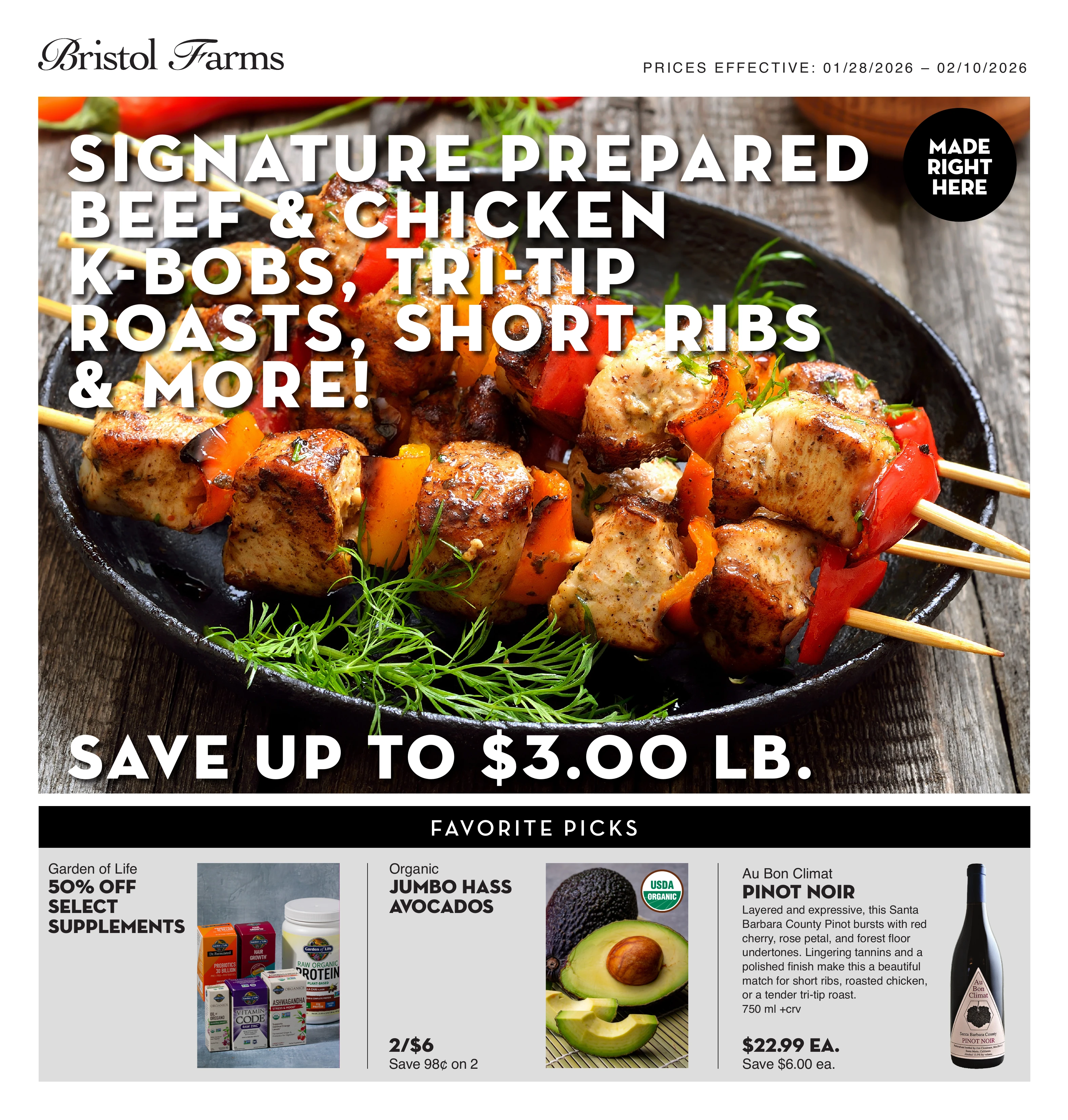 Bristol Farms weekly ad page 1