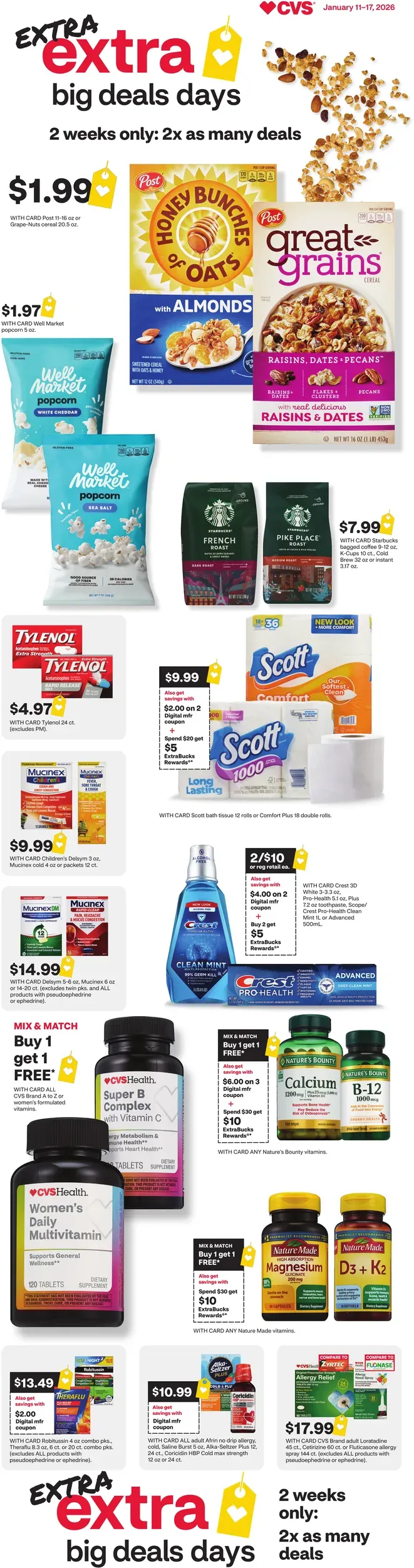 Cvs Pharmacy weekly ad page 1