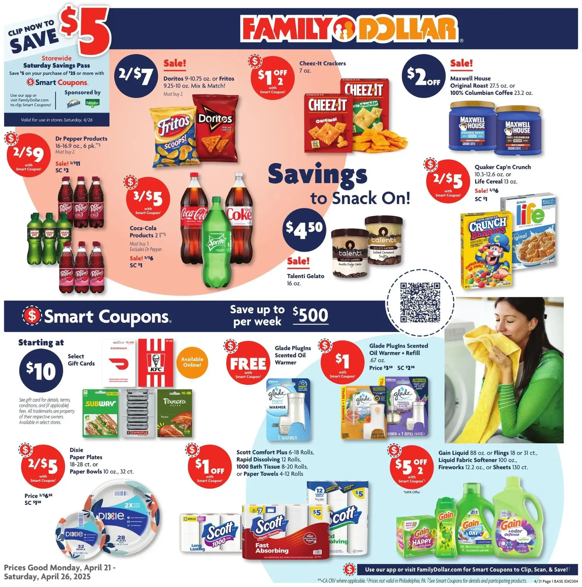 Family Dollar weekly ad page 1
