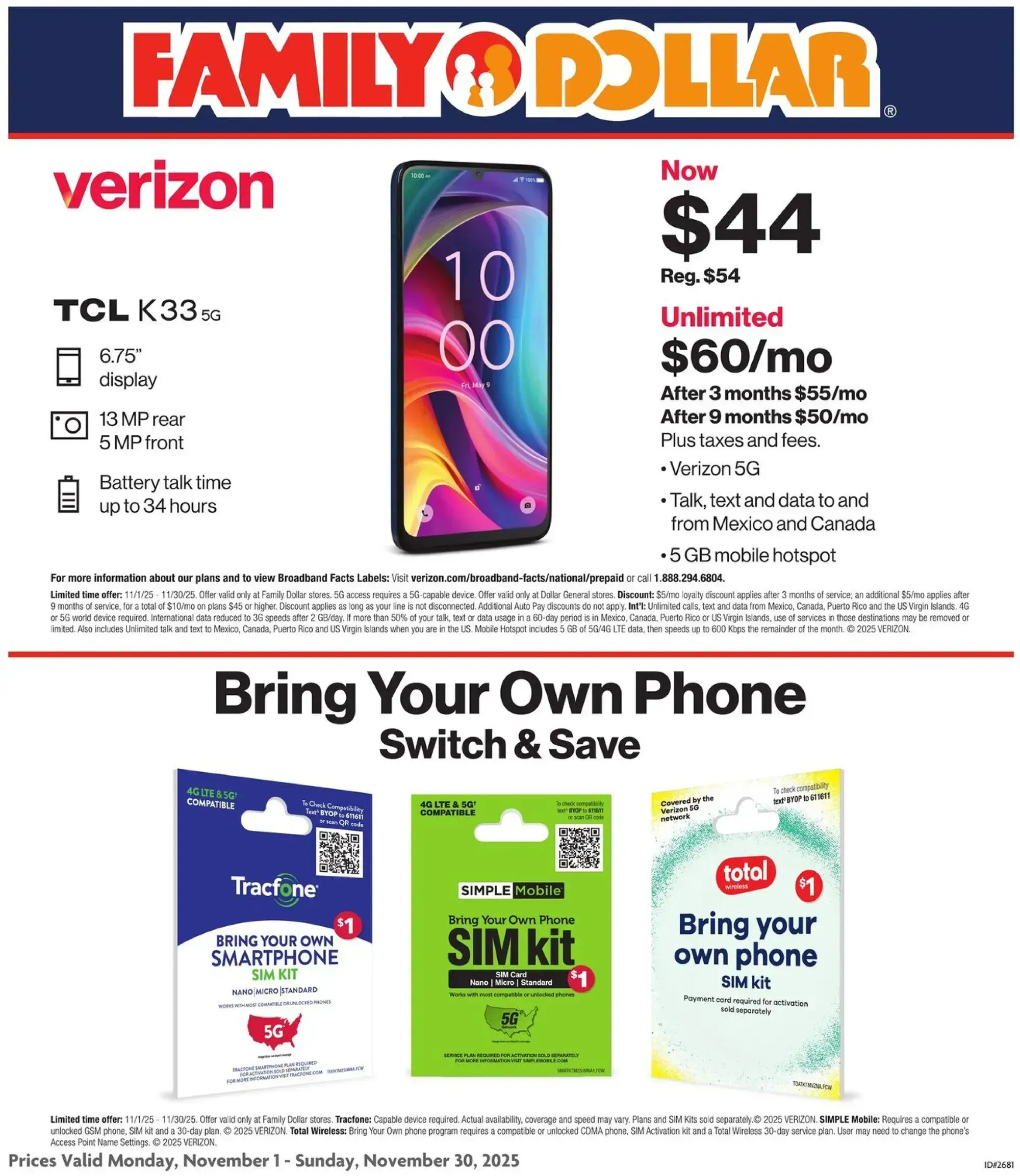 Family Dollar weekly ad page 1