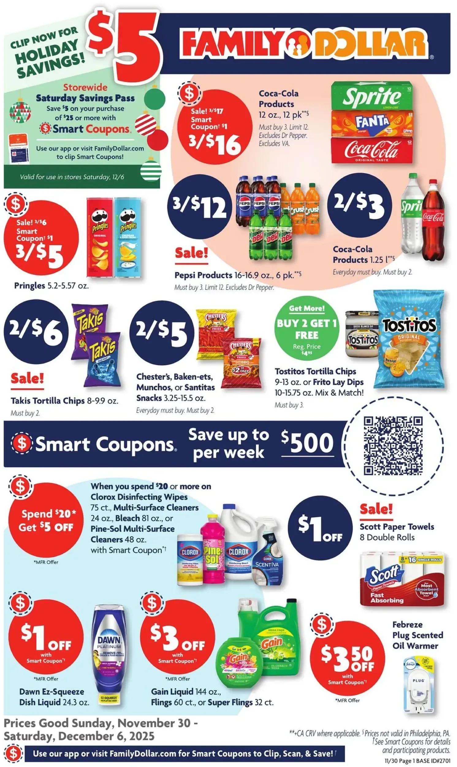 Family Dollar weekly ad page 1