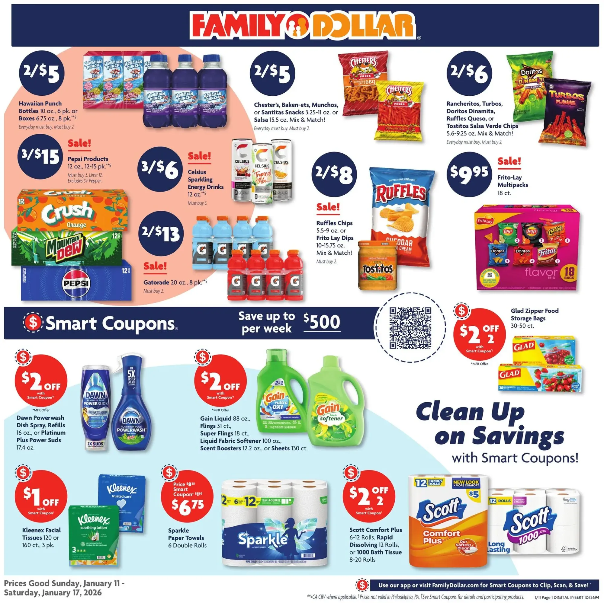 Family Dollar weekly ad page 1