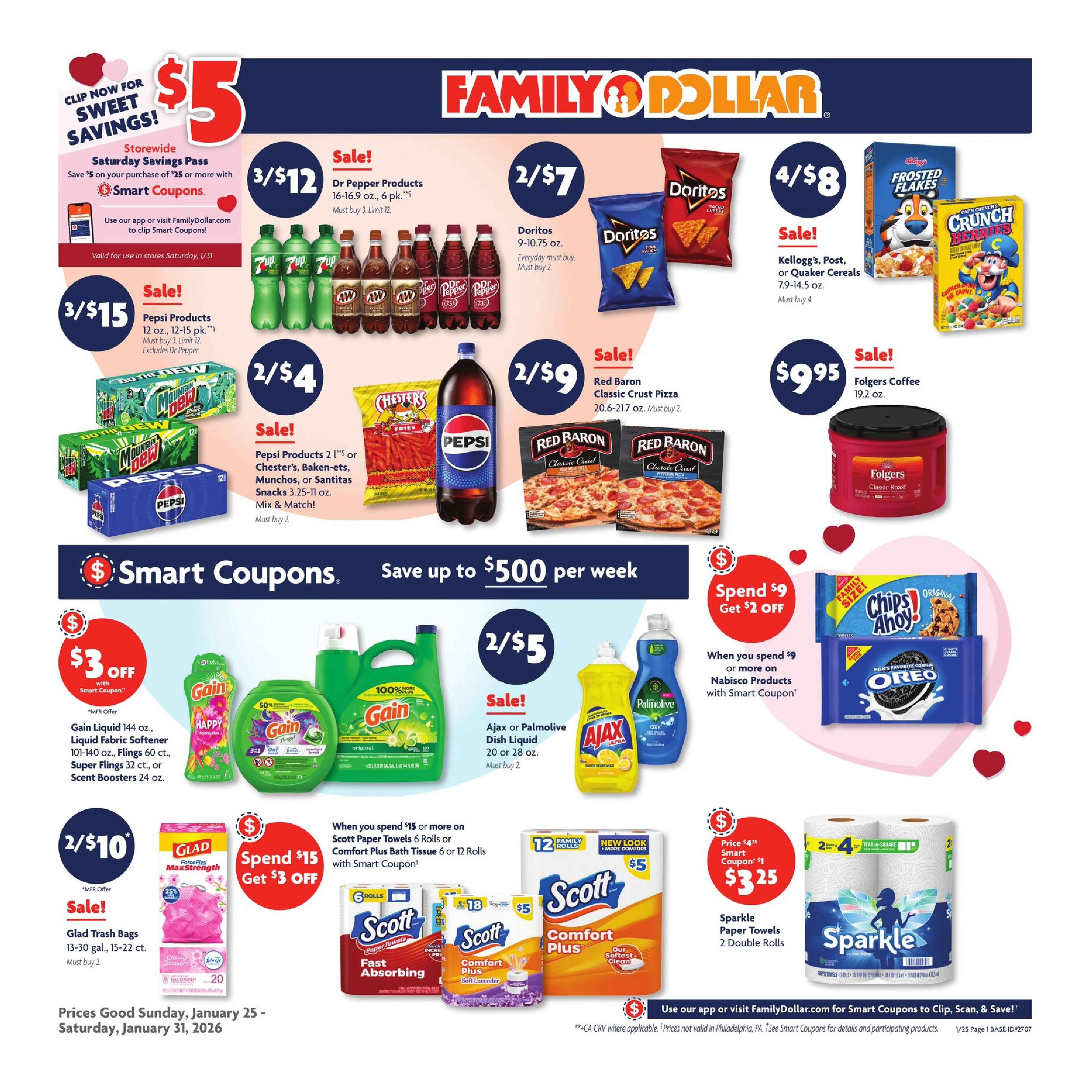 Family Dollar weekly ad page 1