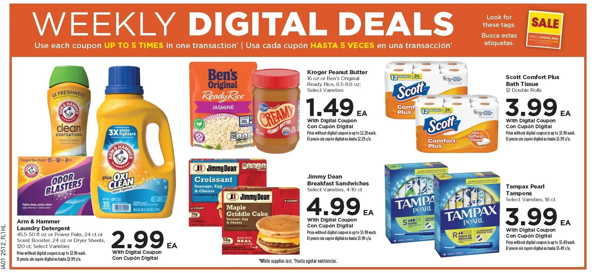 Food 4 Less weekly ad page 1