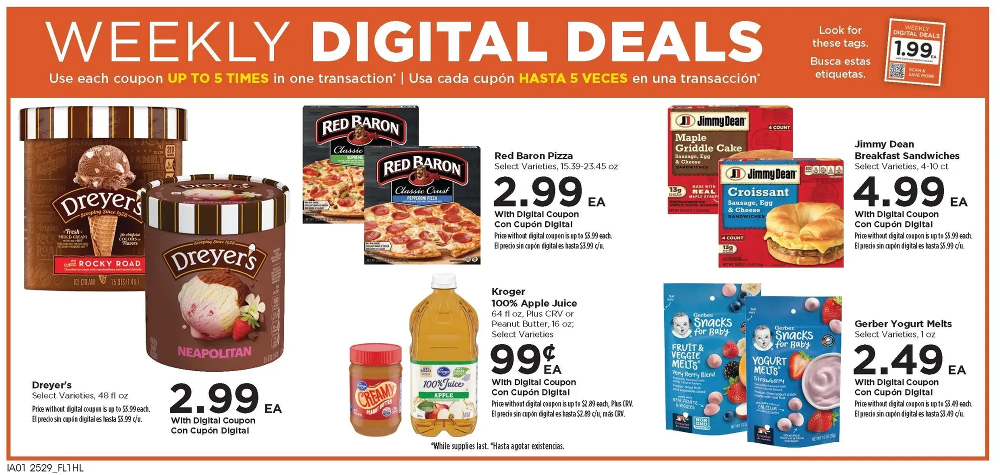 Food 4 Less weekly ad page 1