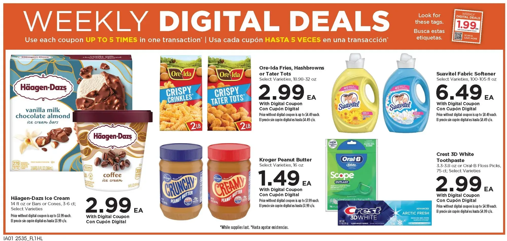 Food 4 Less weekly ad page 1