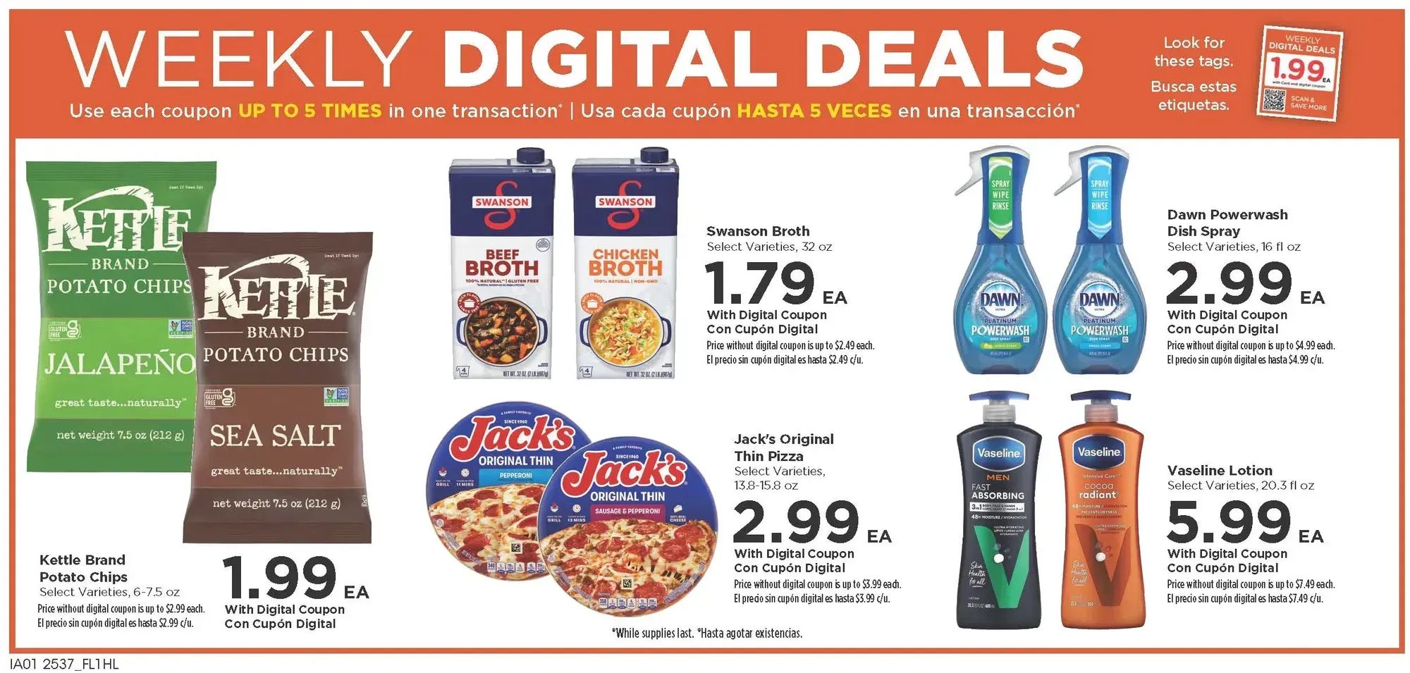 Food 4 Less weekly ad page 1