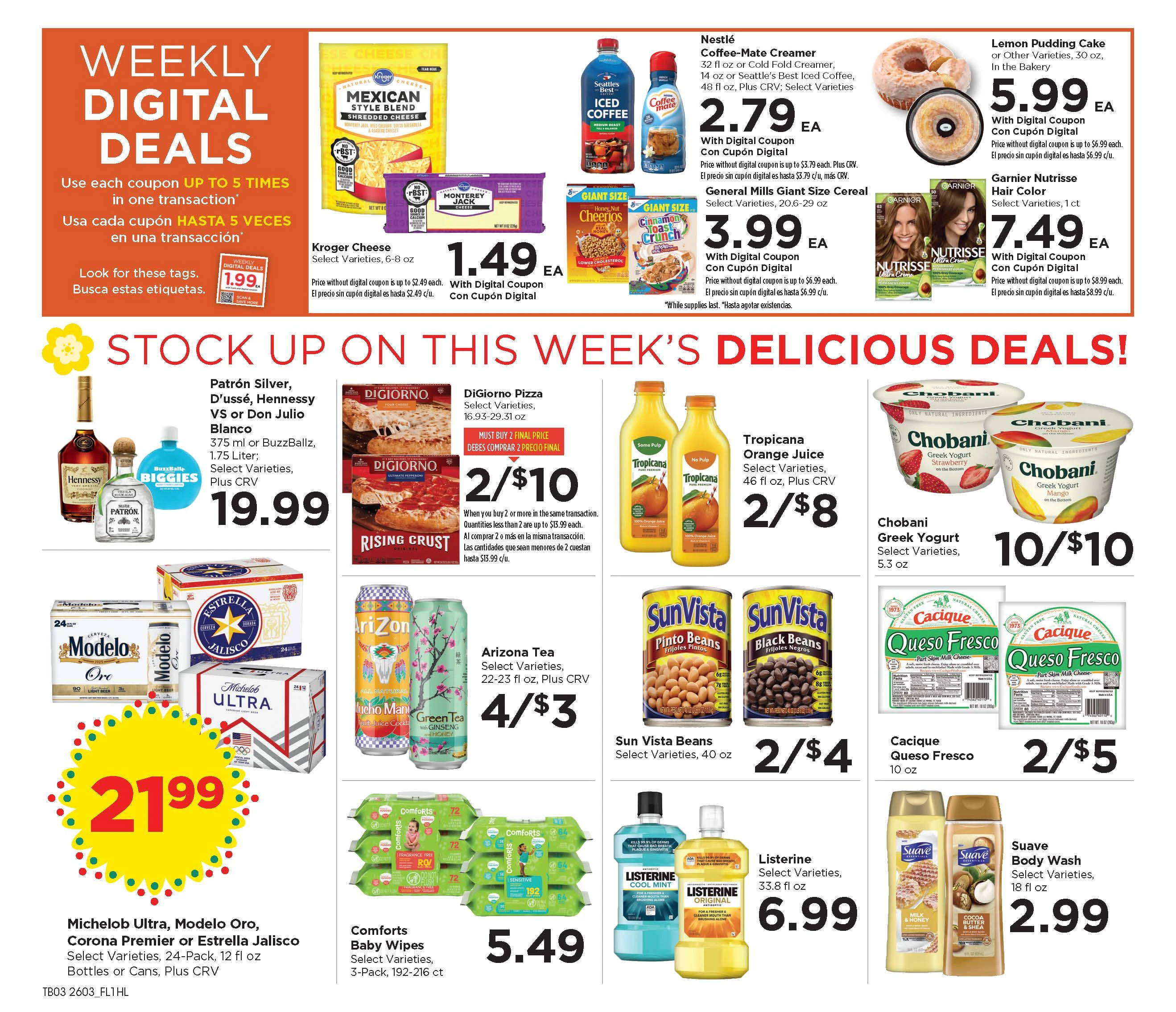 Food 4 Less weekly ad page 1