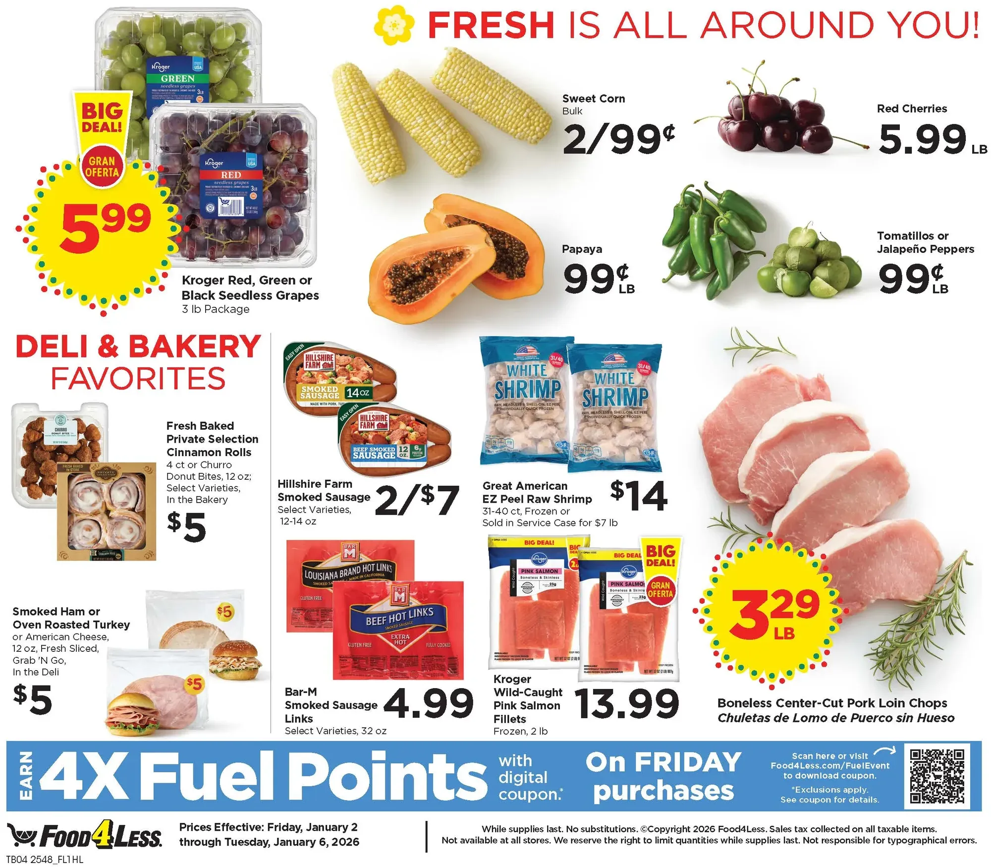 Food 4 Less weekly ad page 1