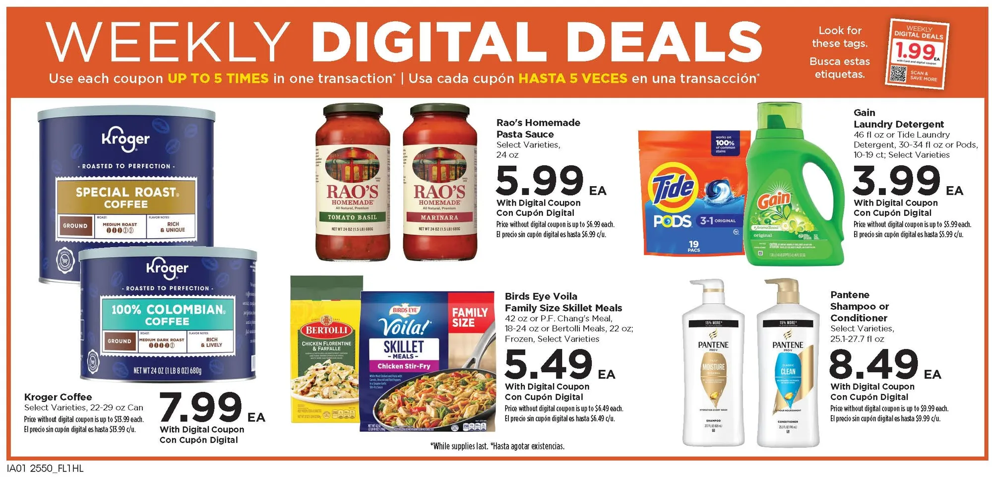 Food 4 Less weekly ad page 1