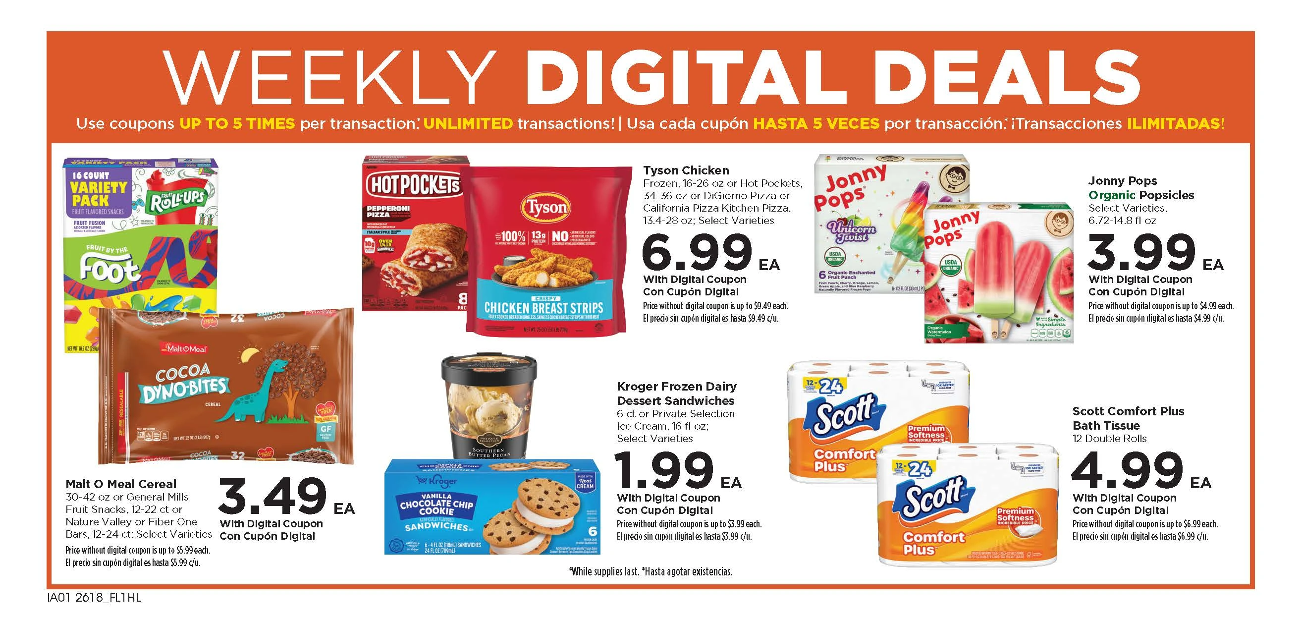 Food 4 Less weekly ad page 1