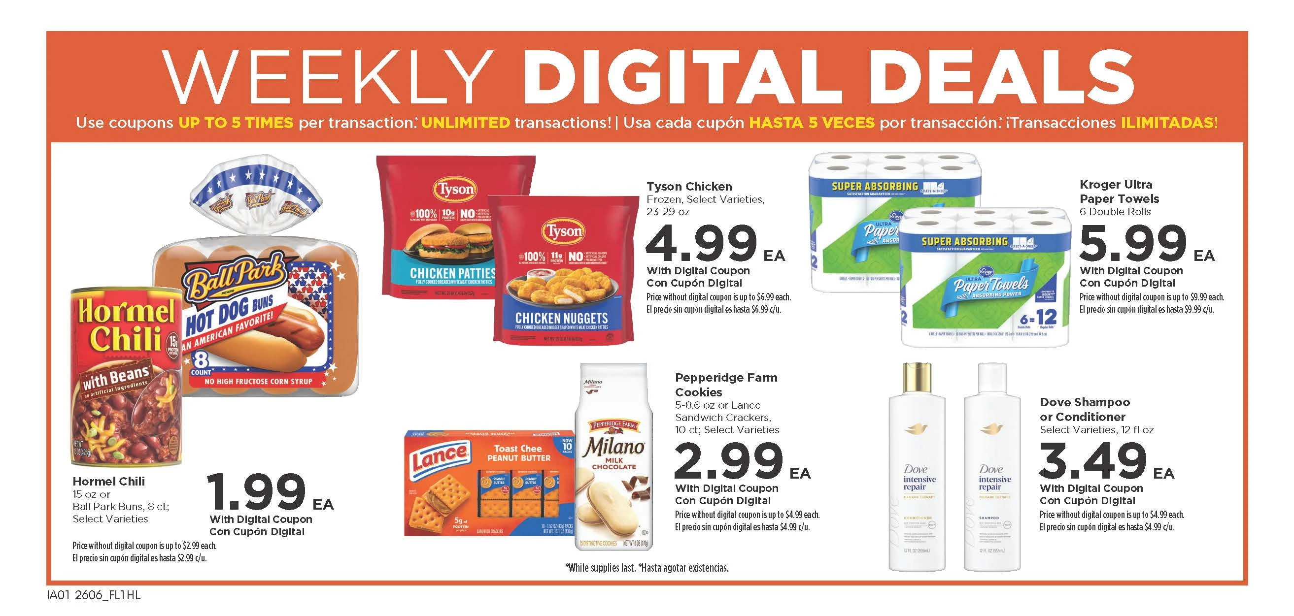 Food 4 Less weekly ad page 1