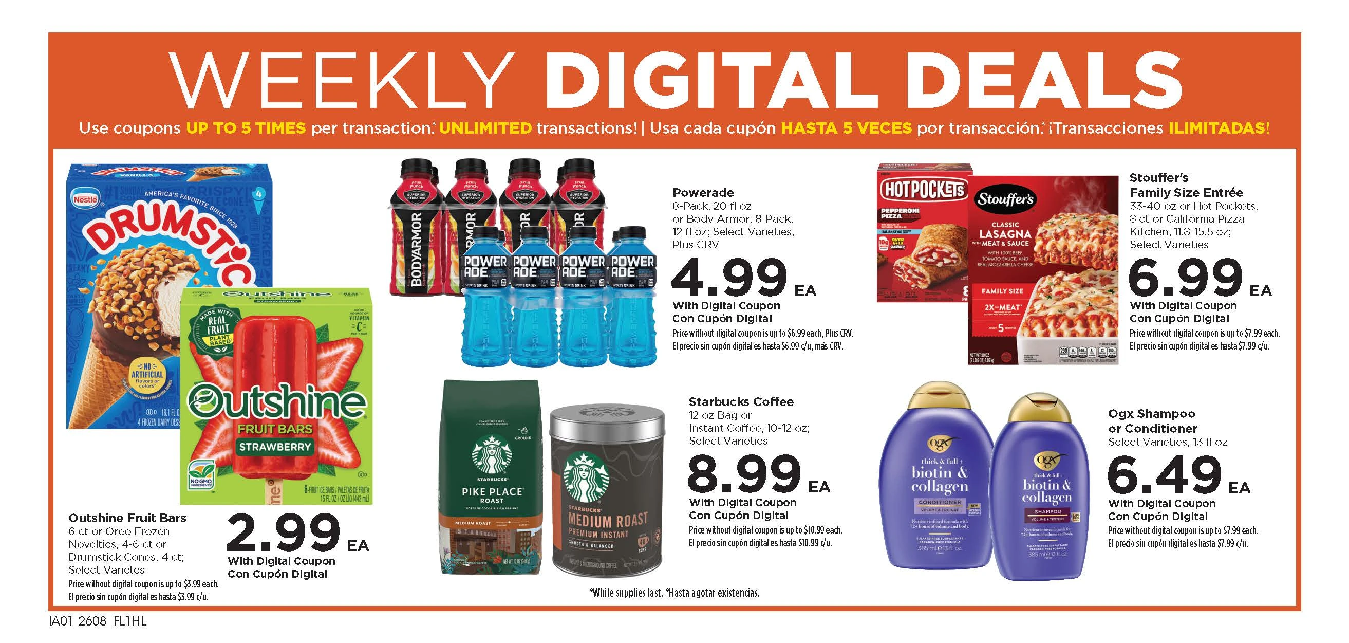 Food 4 Less weekly ad page 1