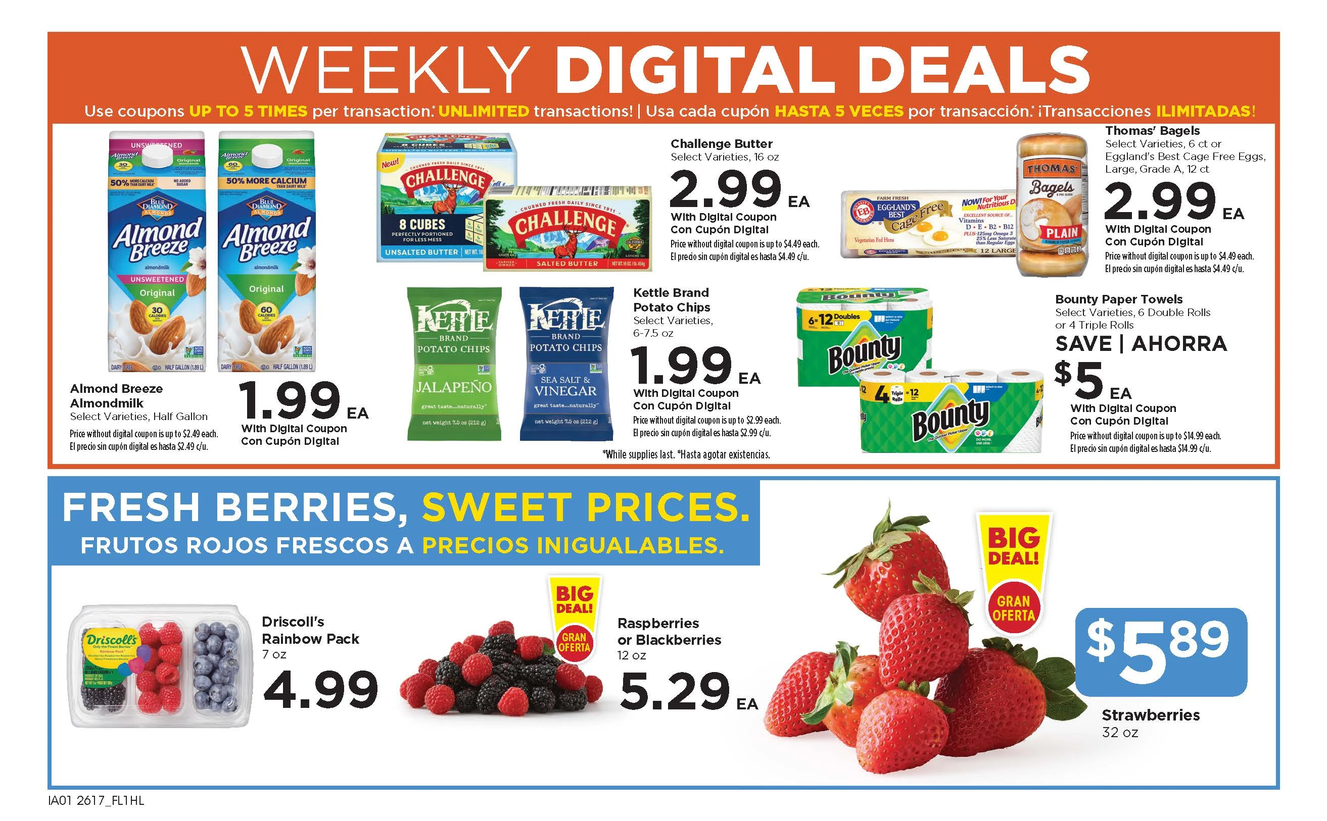 Food 4 Less weekly ad page 1
