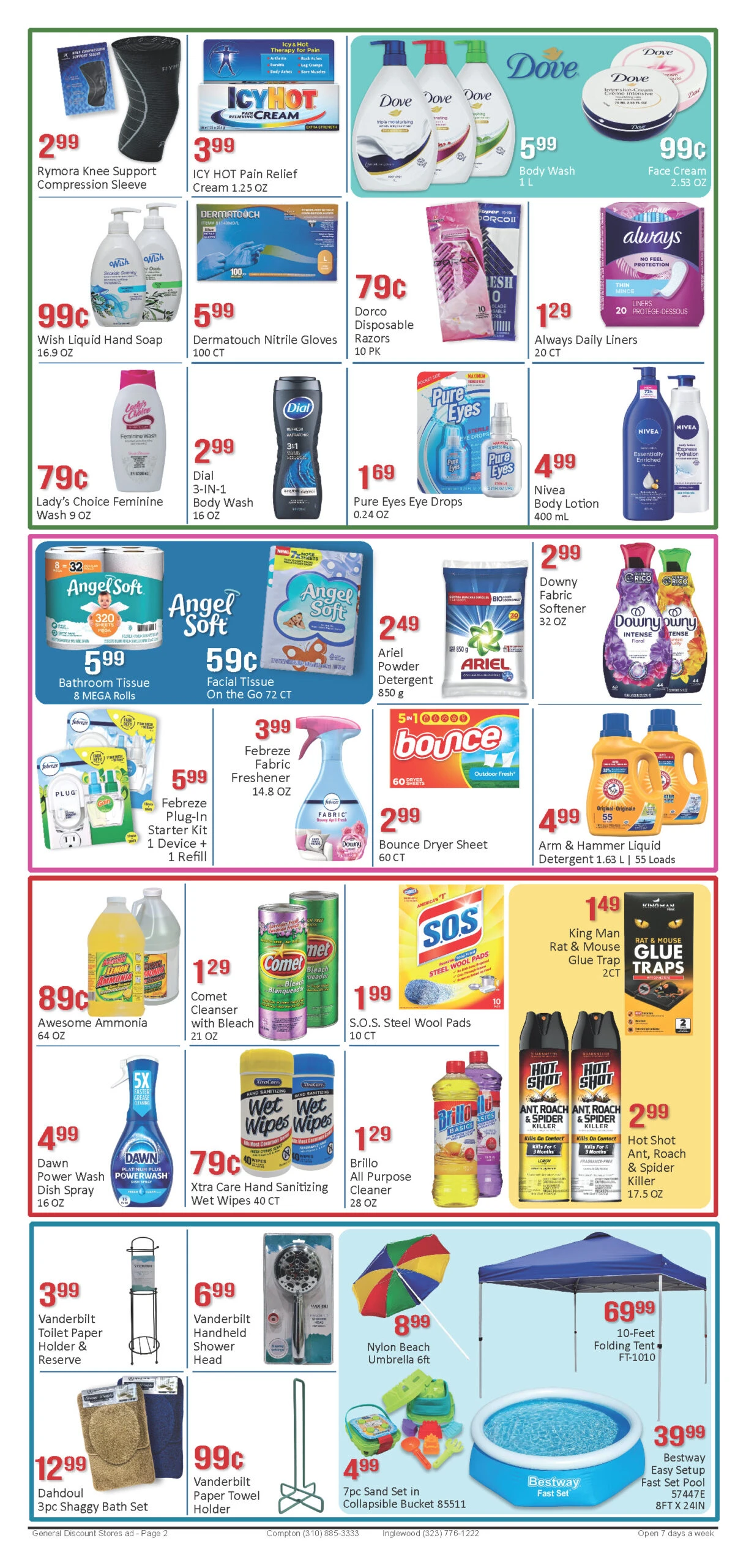 General Discount weekly ad page 1