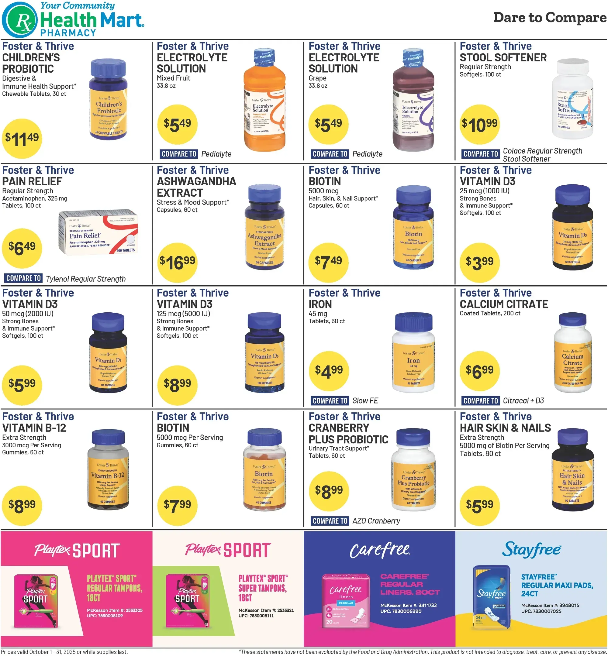 Health Mart Pharmacy weekly ad page 1