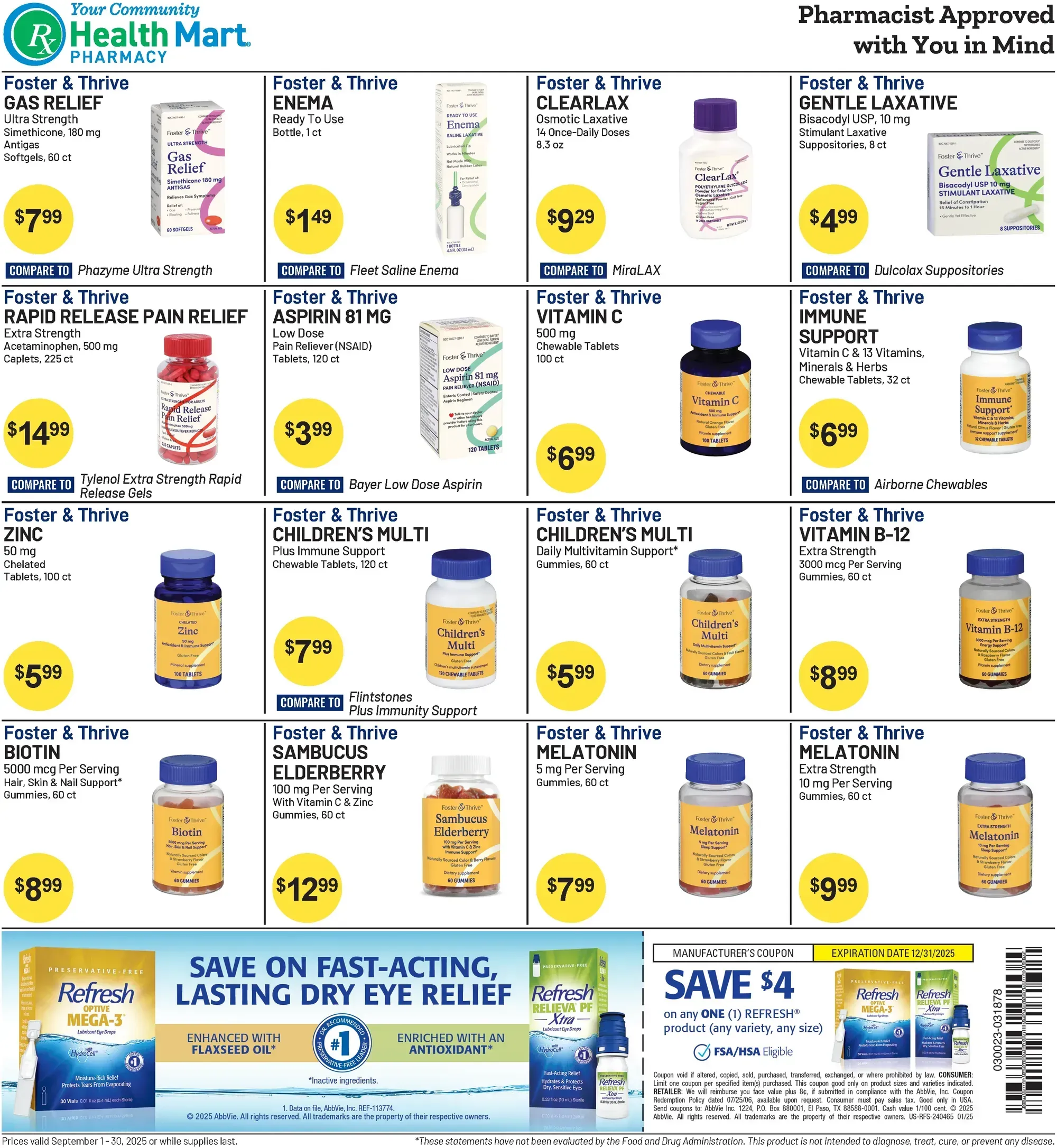 Health Mart Pharmacy weekly ad page 1