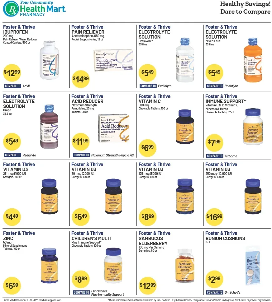 Health Mart Pharmacy weekly ad page 1
