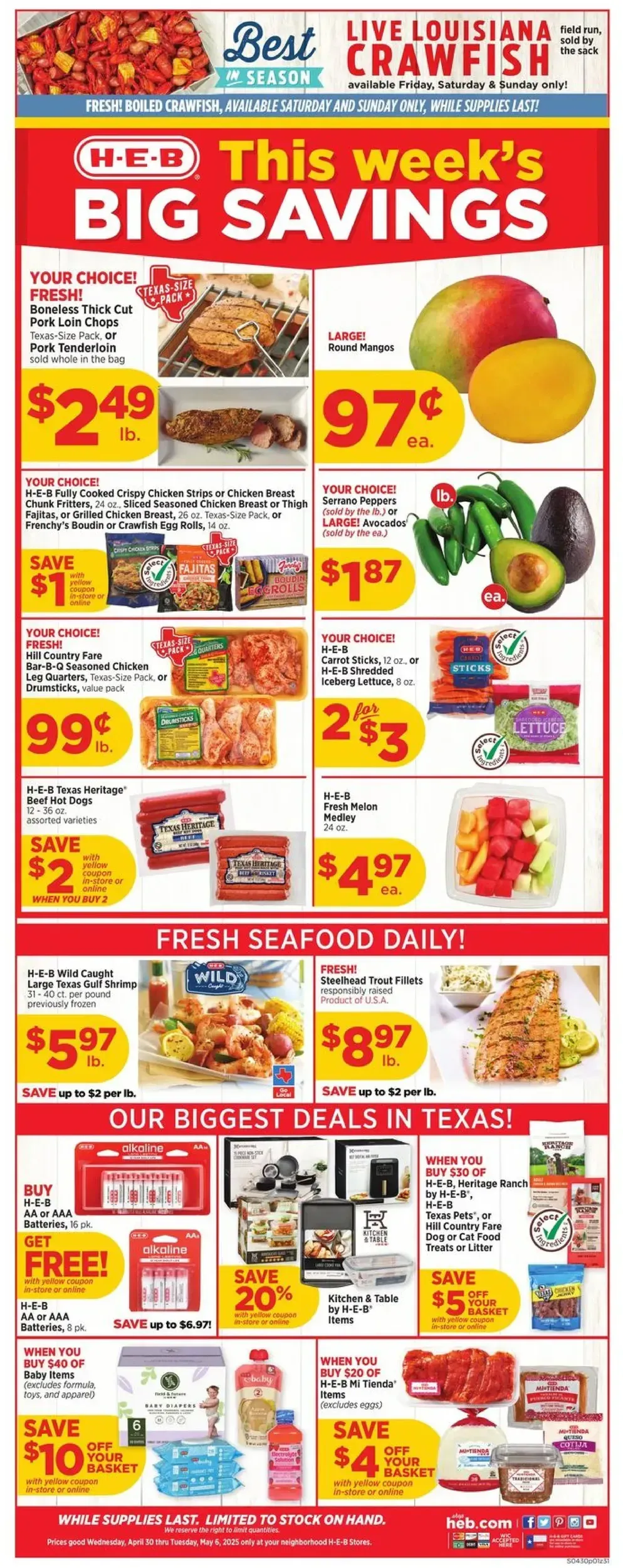 Heb weekly ad page 1