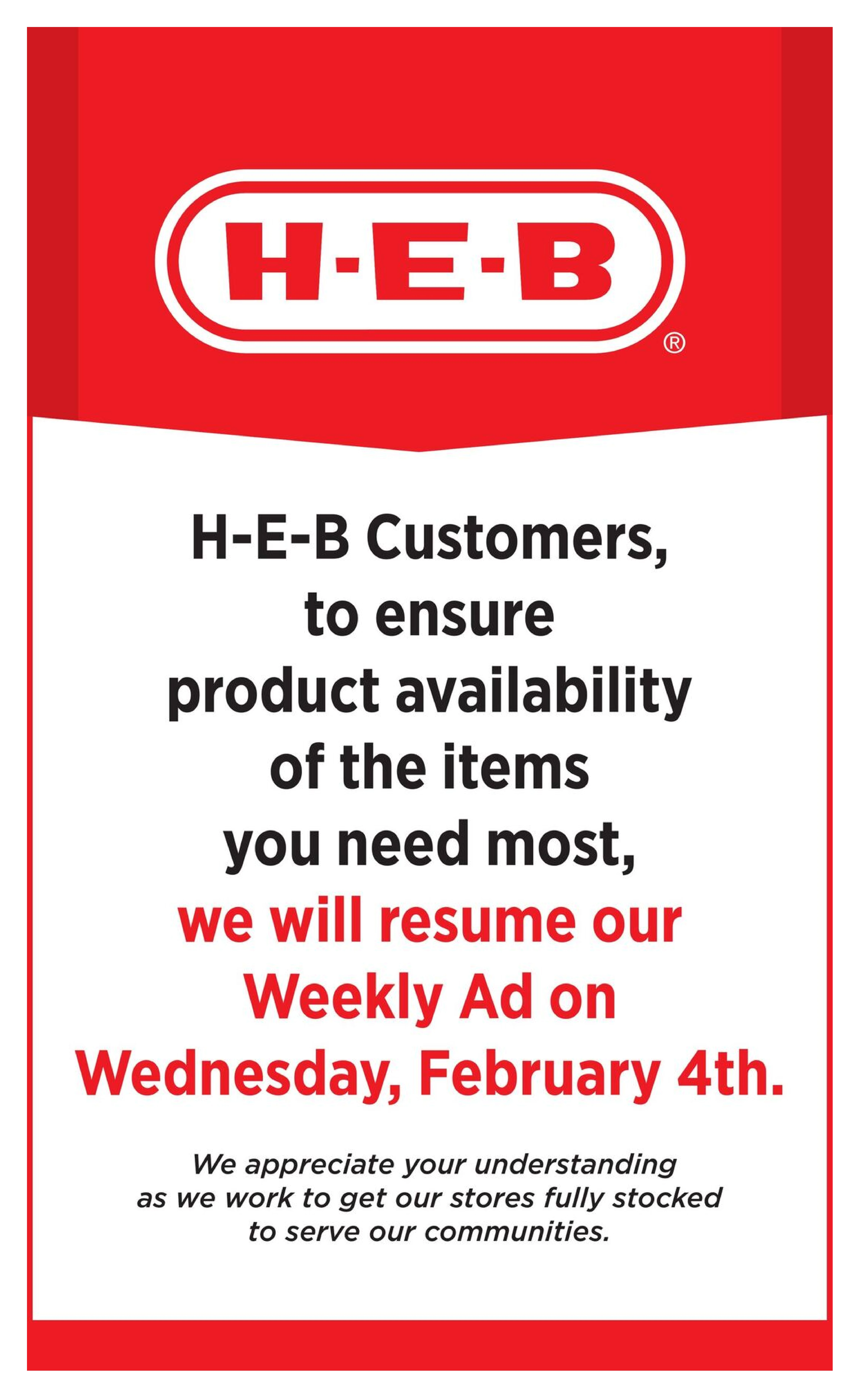 Heb weekly ad page 1