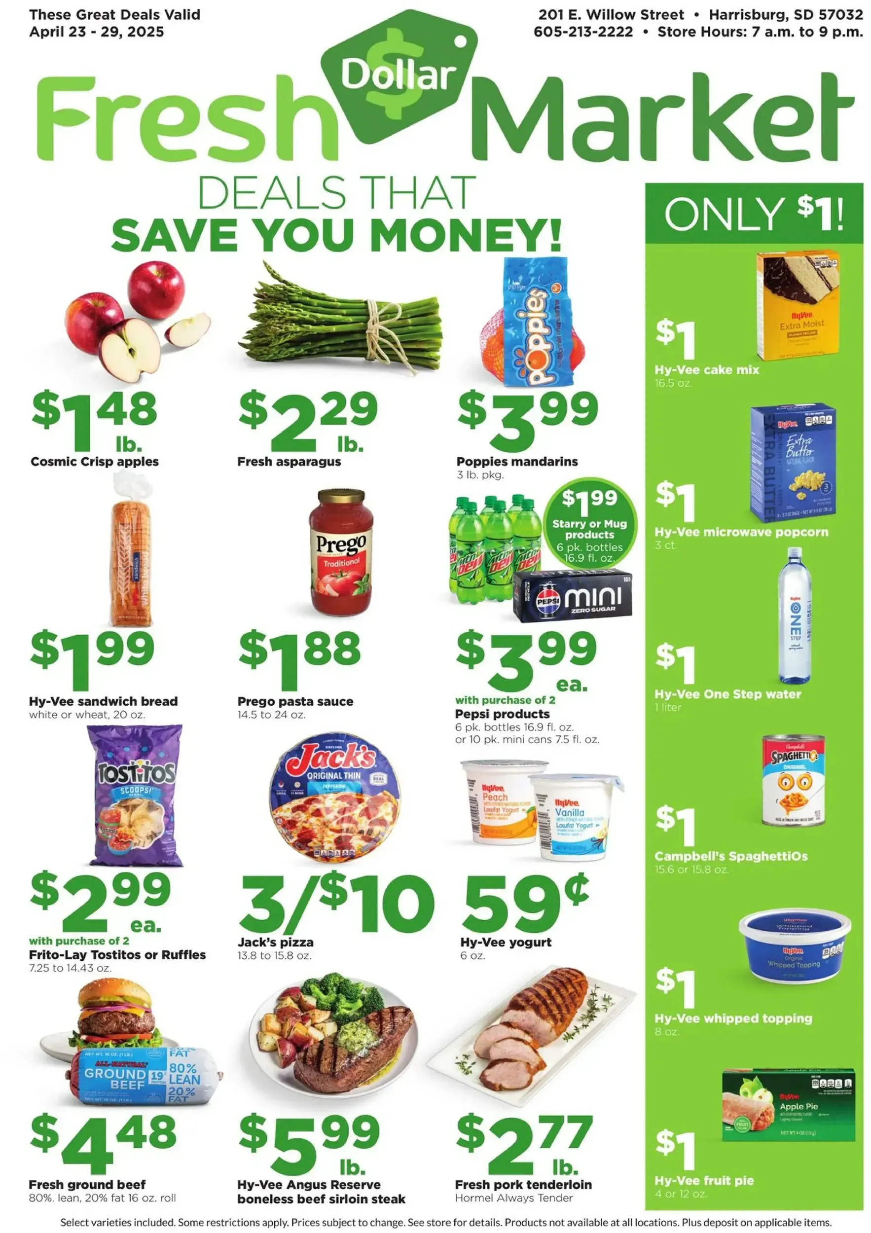 Hyvee weekly ad page 1