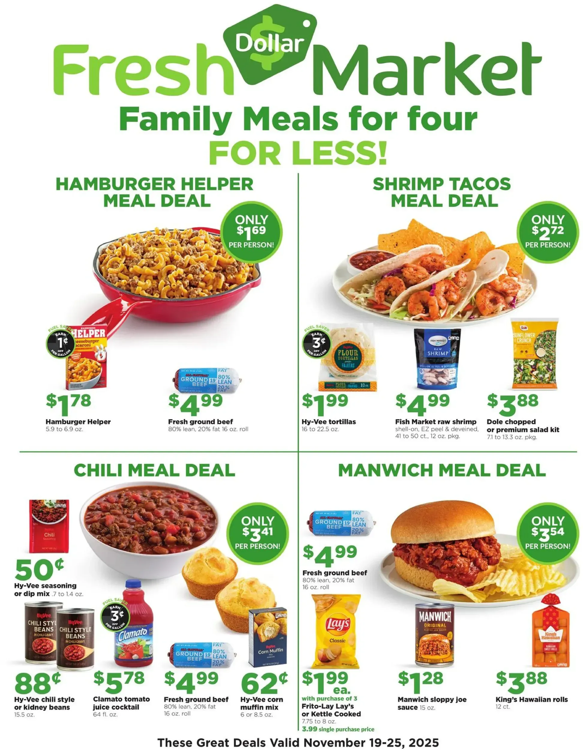 Hyvee weekly ad page 1