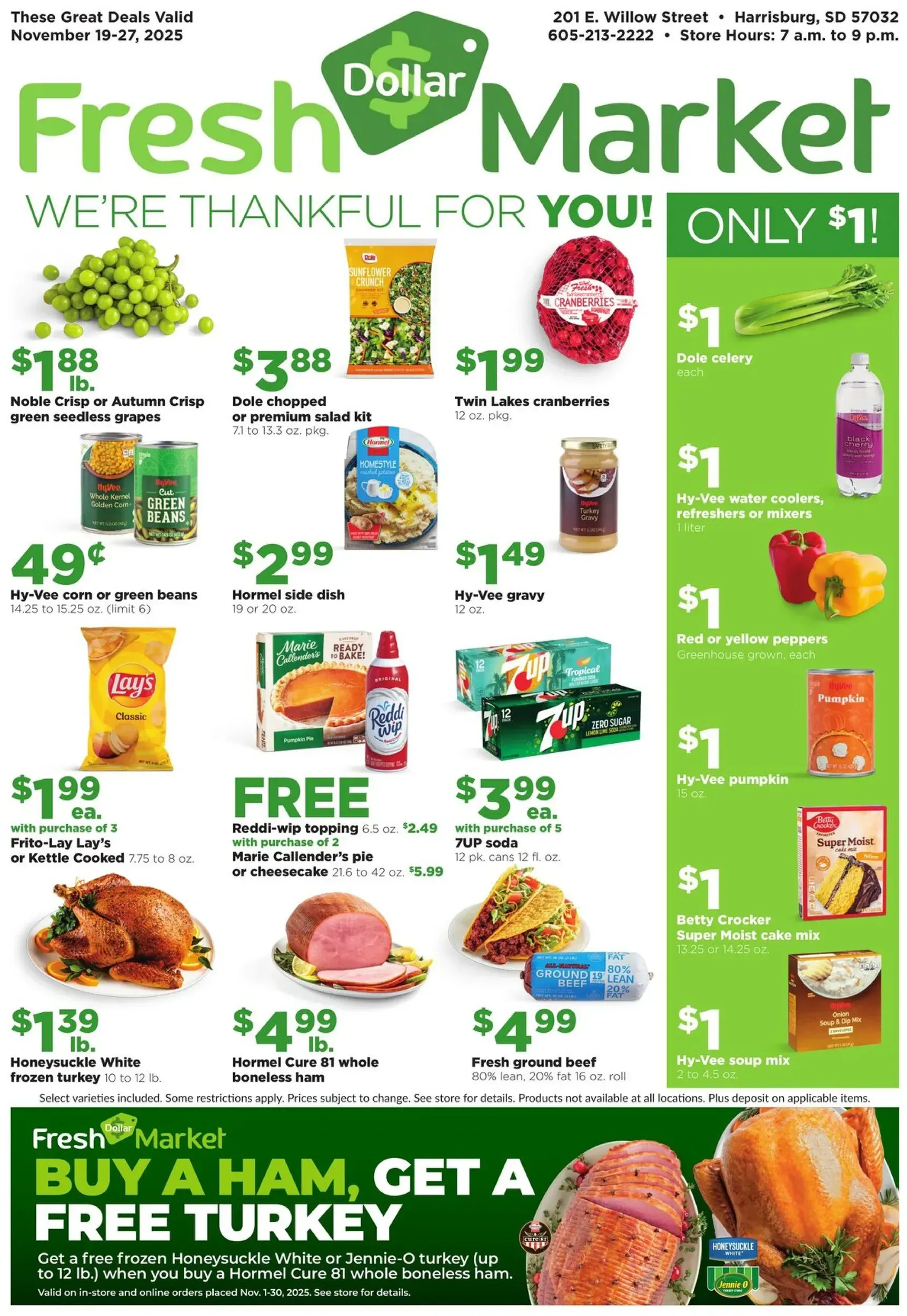 Hyvee weekly ad page 1