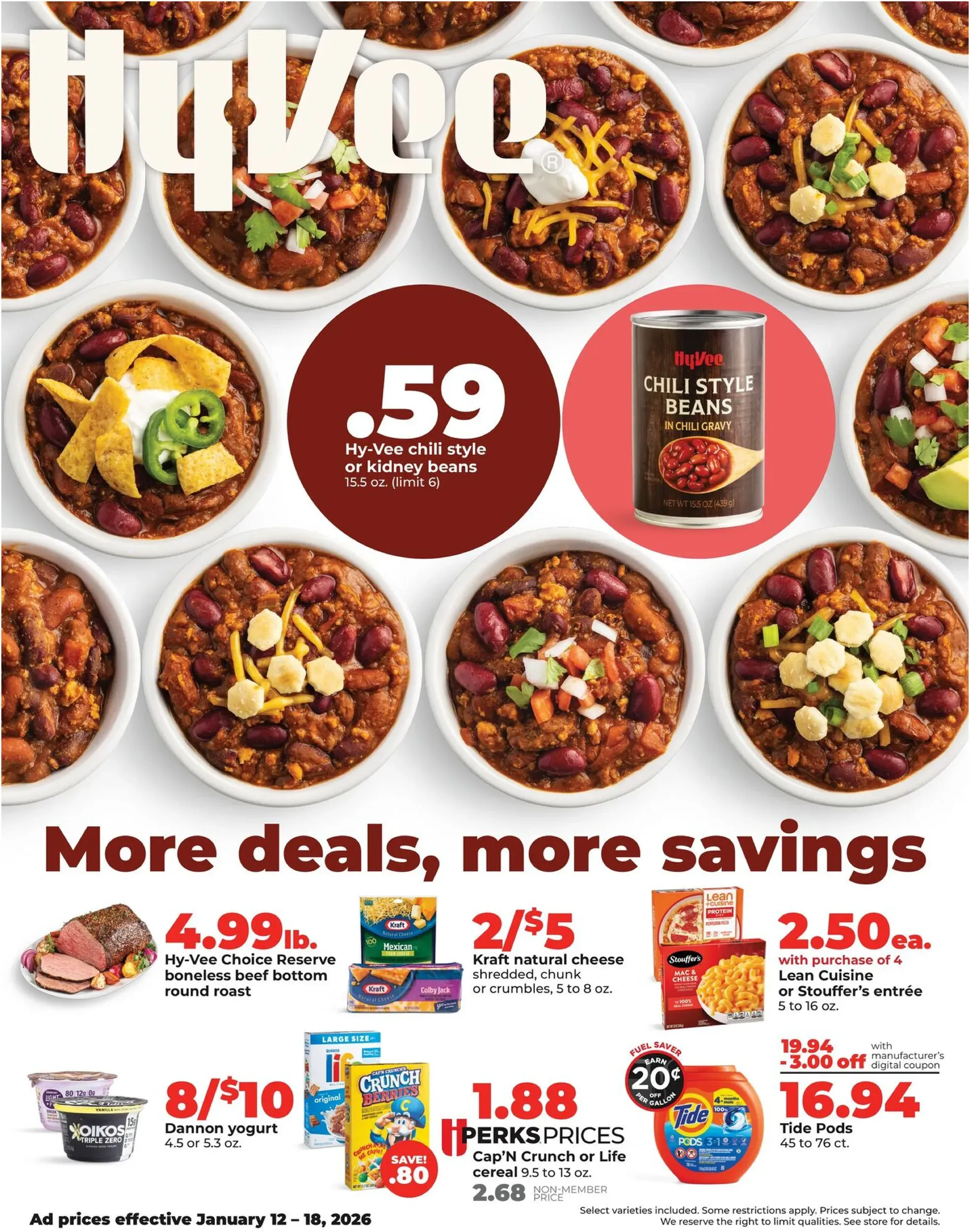 Hyvee weekly ad page 1