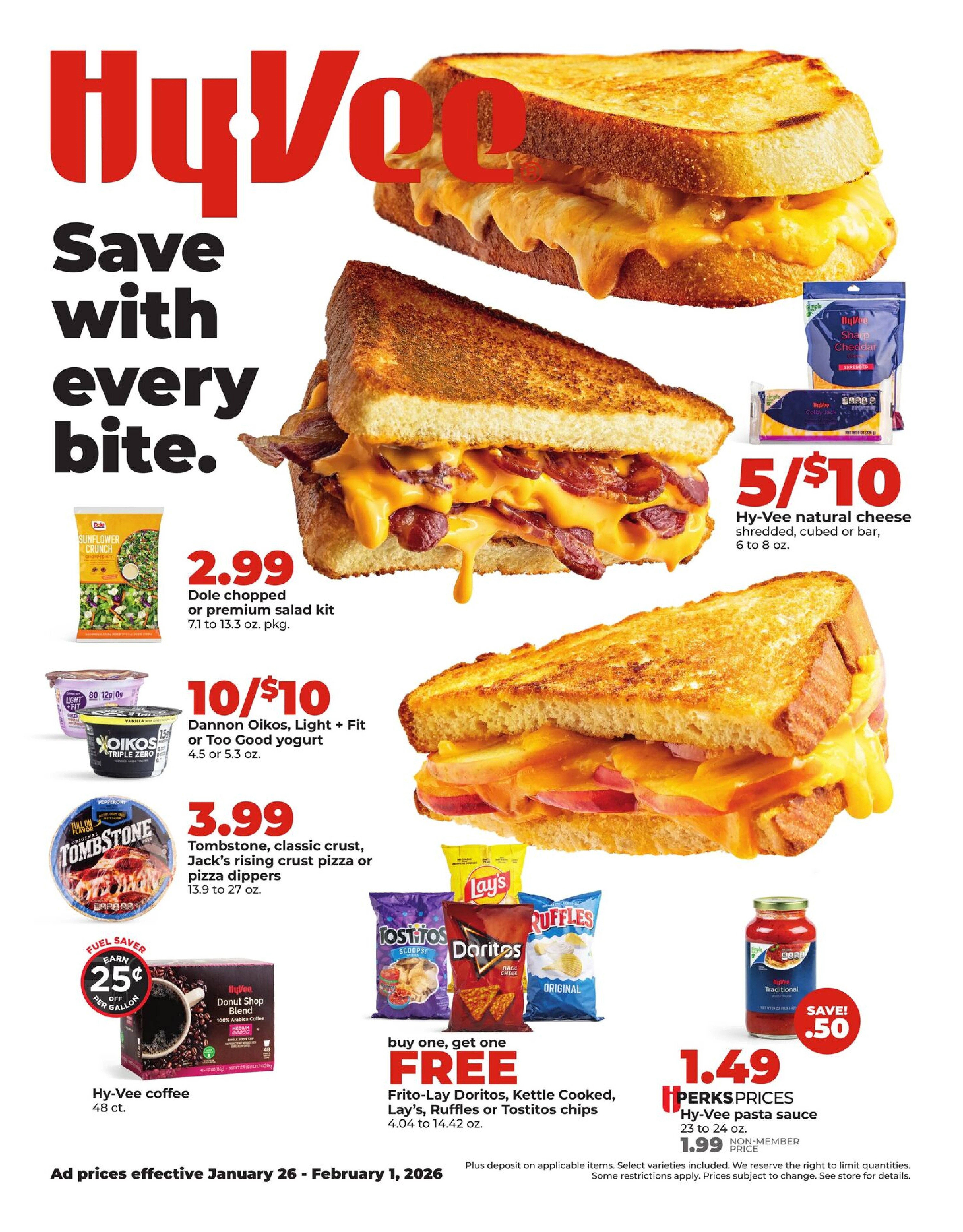 Hyvee weekly ad page 1