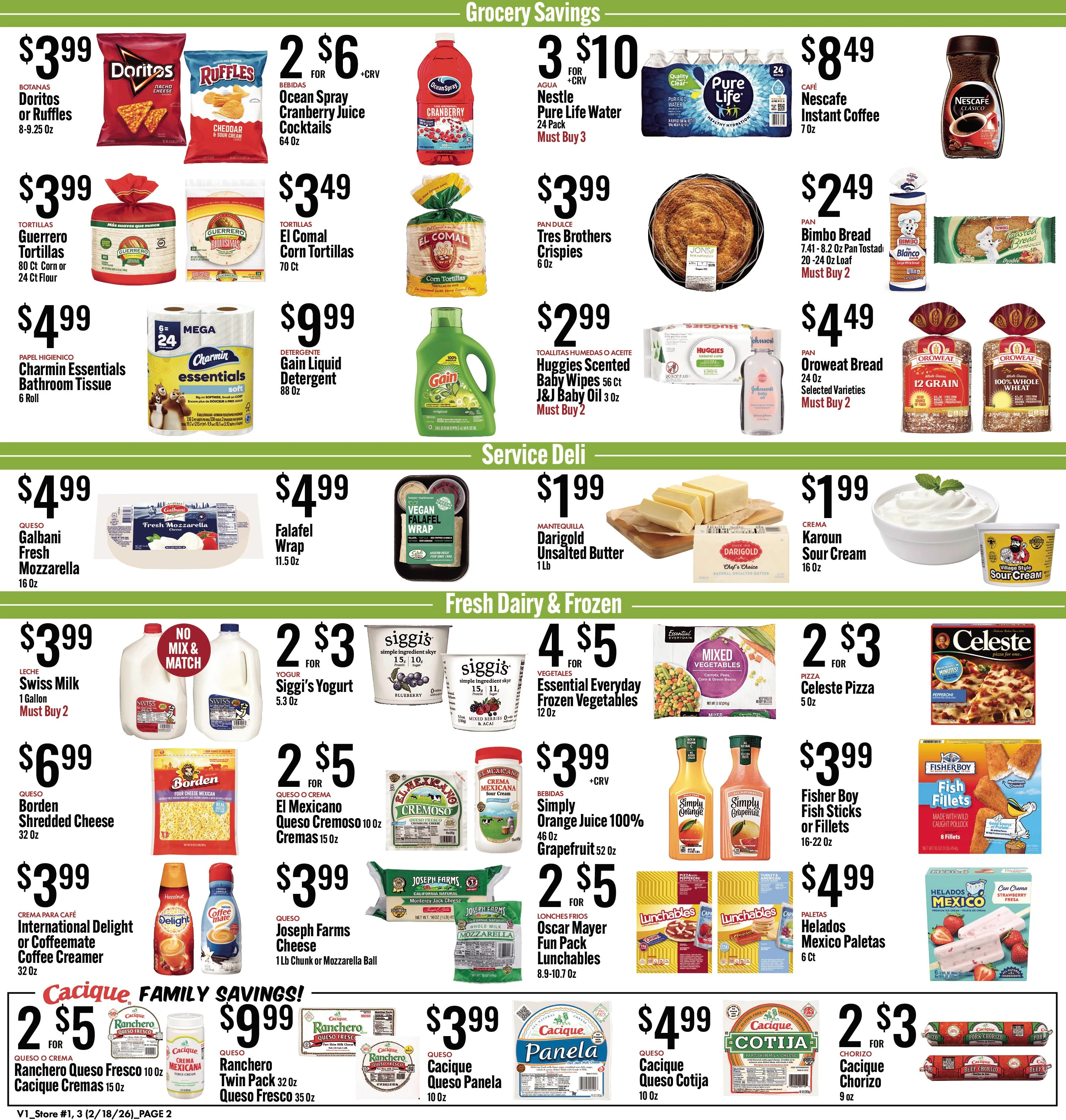 JONS Fresh Marketplace weekly ad page 1