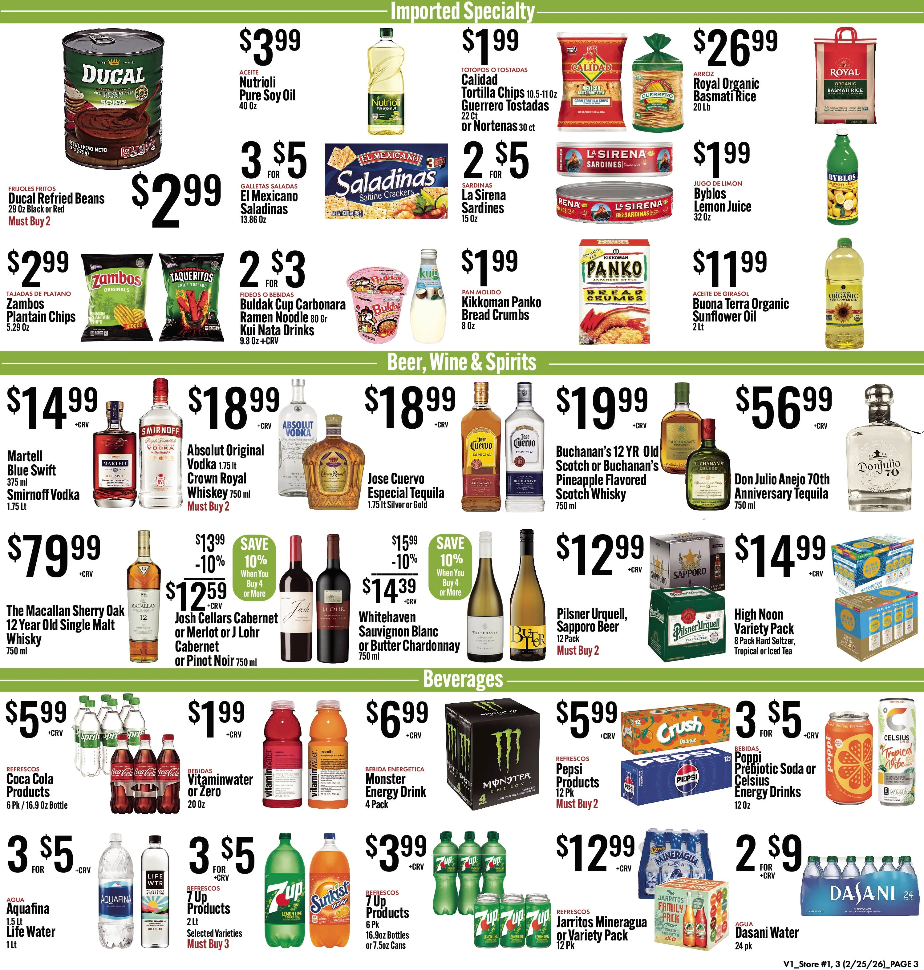 JONS Fresh Marketplace weekly ad page 1