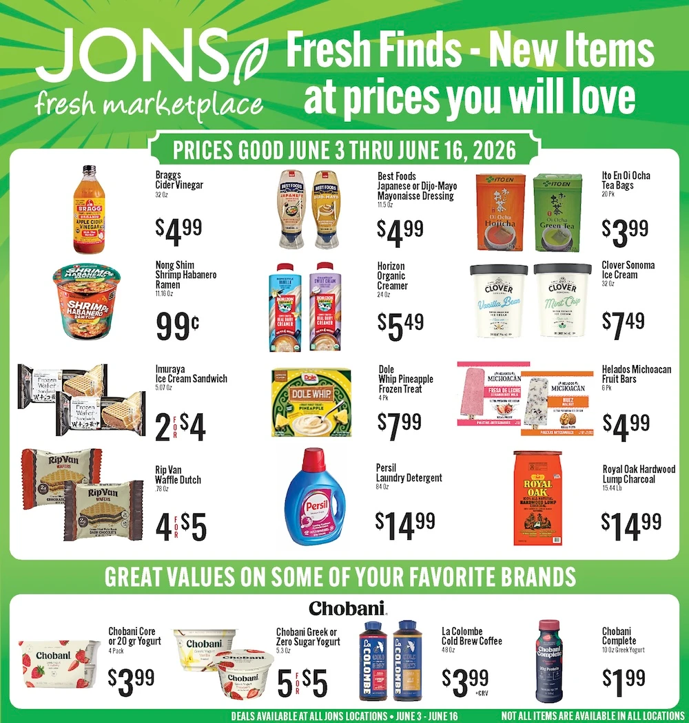 JONS Fresh Marketplace weekly ad page 1