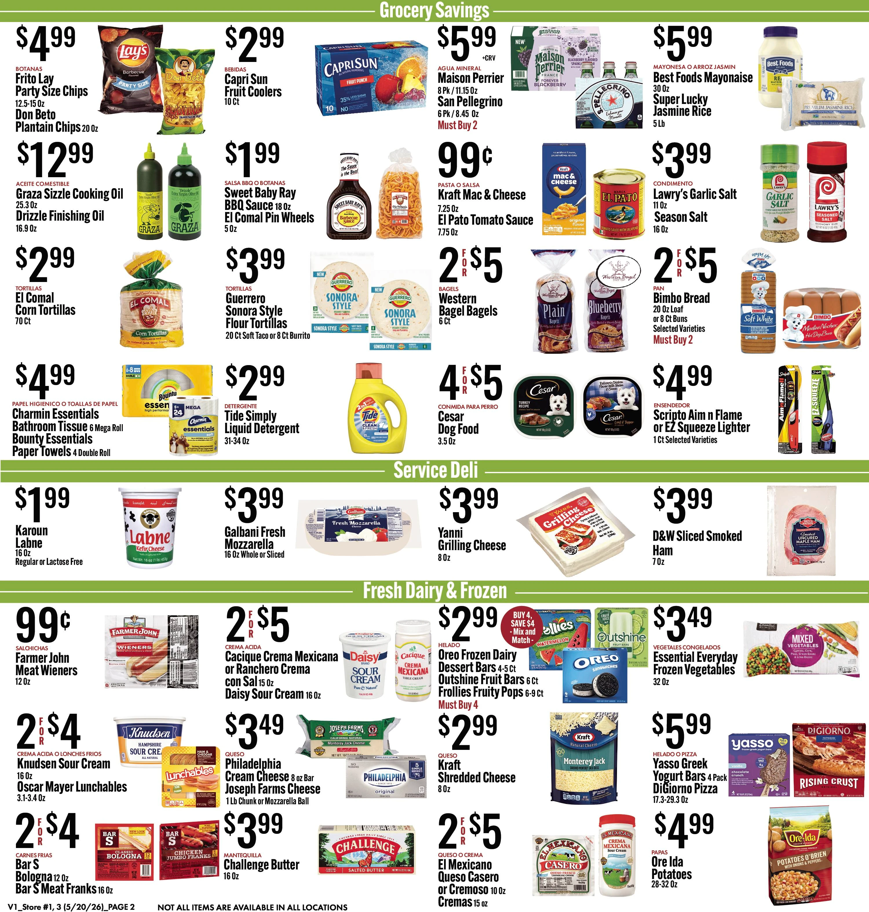JONS Fresh Marketplace weekly ad page 1