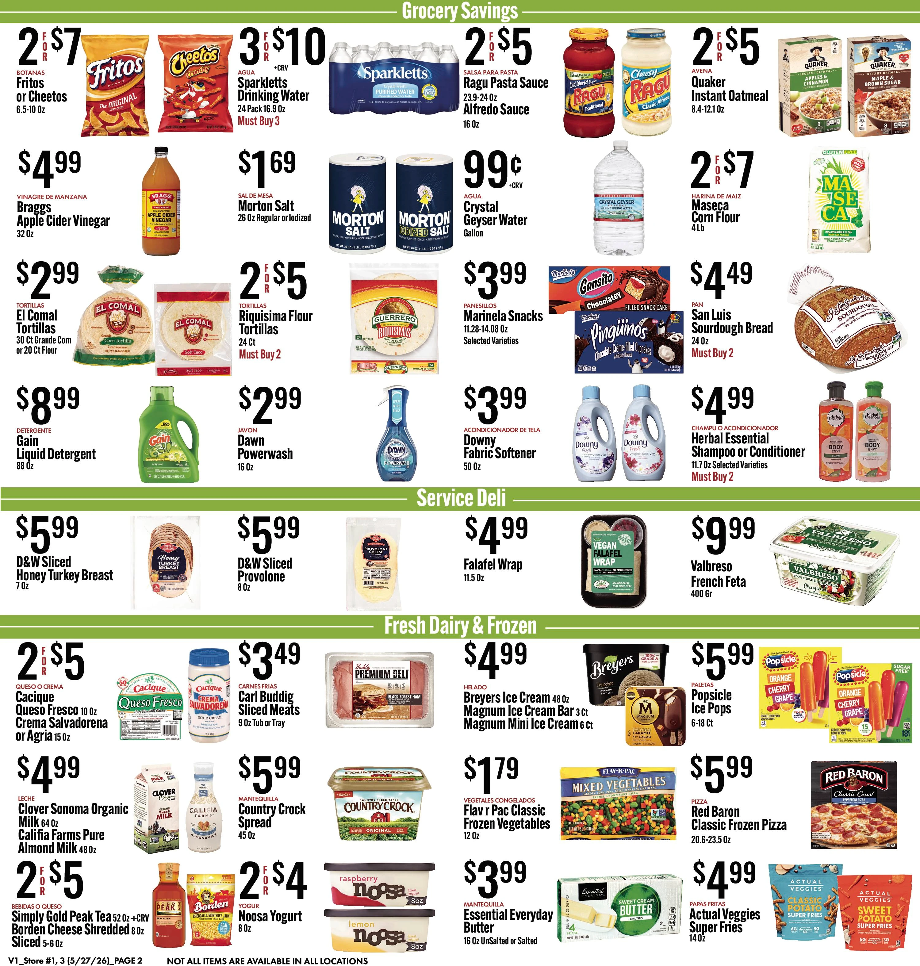 JONS Fresh Marketplace weekly ad page 1