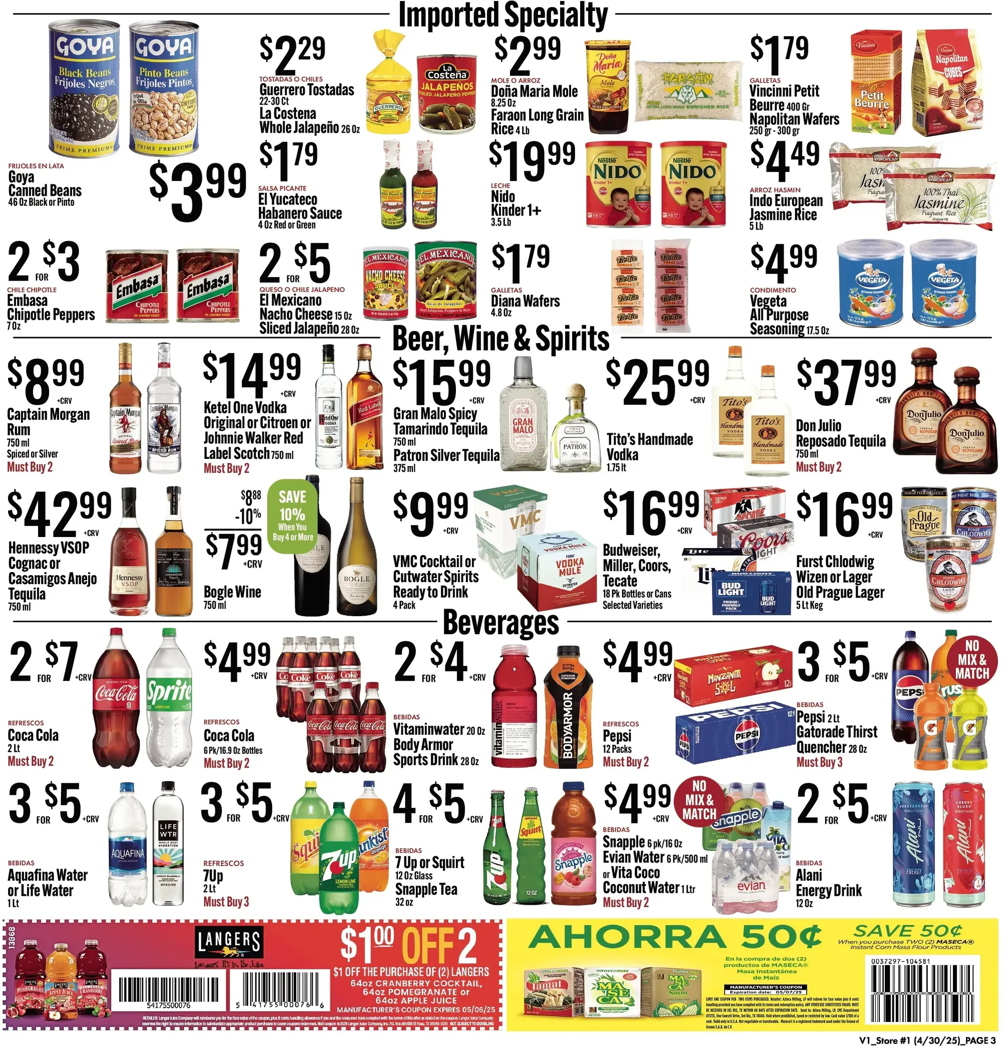 Jons International Marketplace weekly ad page 1